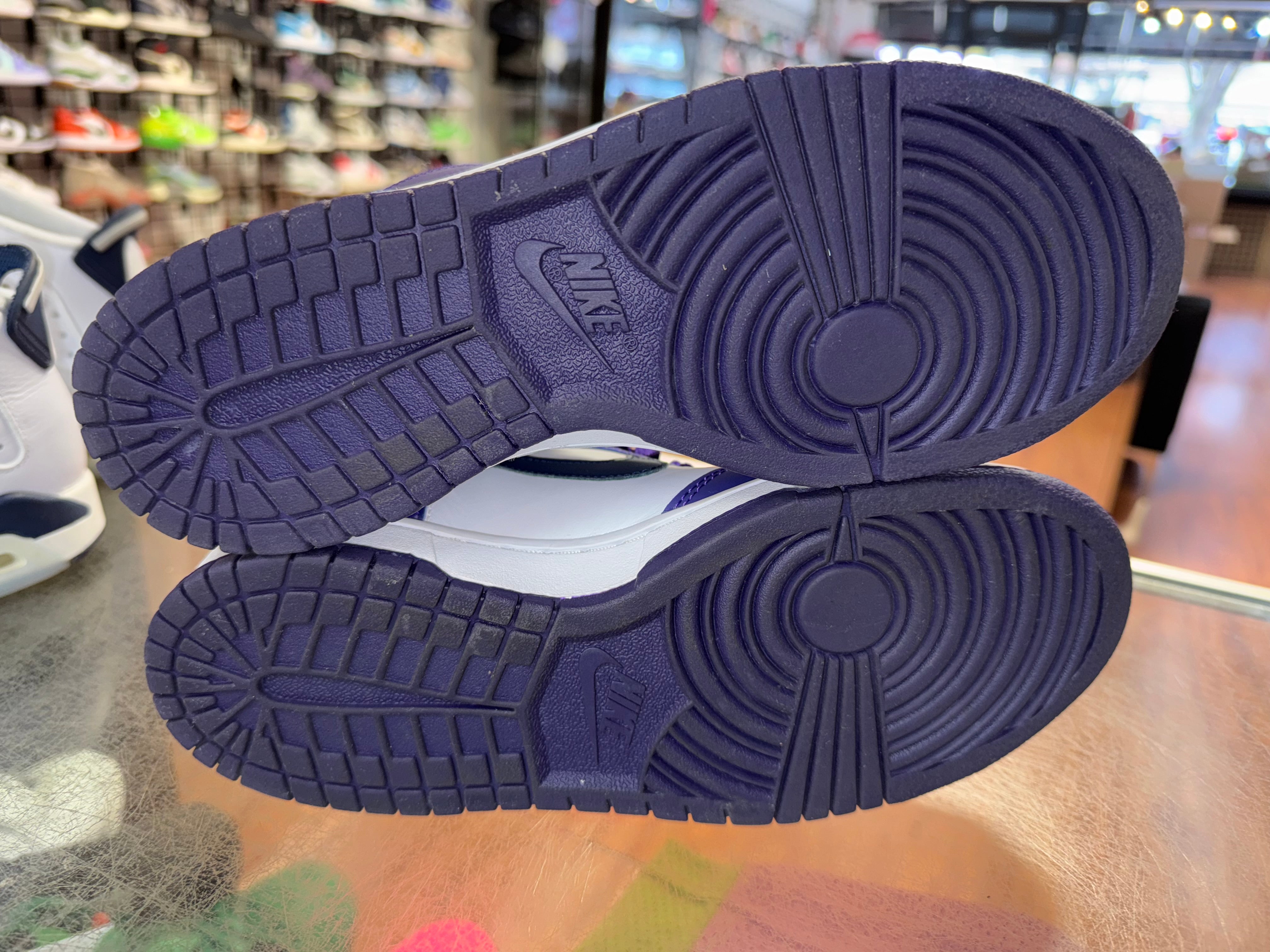 Size 6.5y Dunk High "Dark Concord"