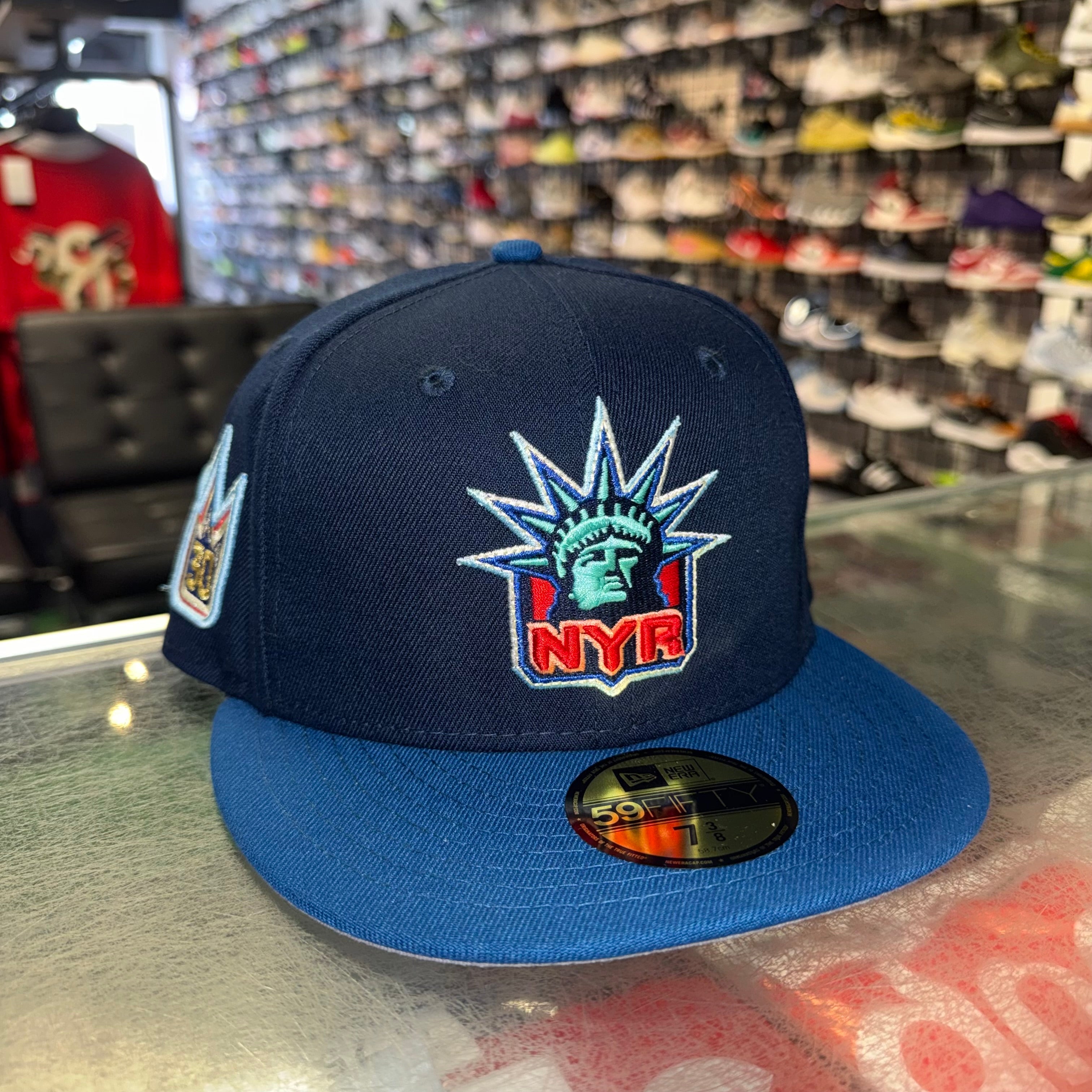 Size 7 3/8 New Era Fitted Hat “Rangers Henrik” Brand New