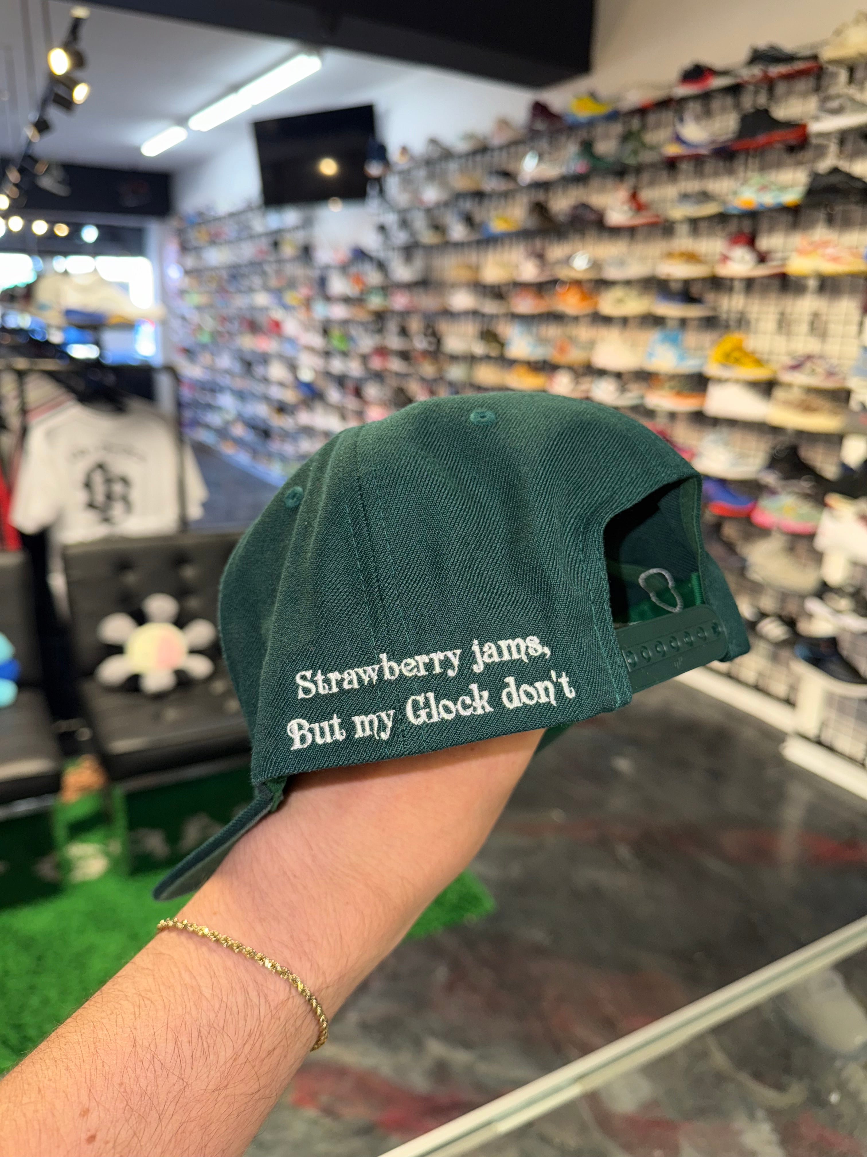Size OS Strawberry Jams Dodgers SnapBack “Green” Brand New