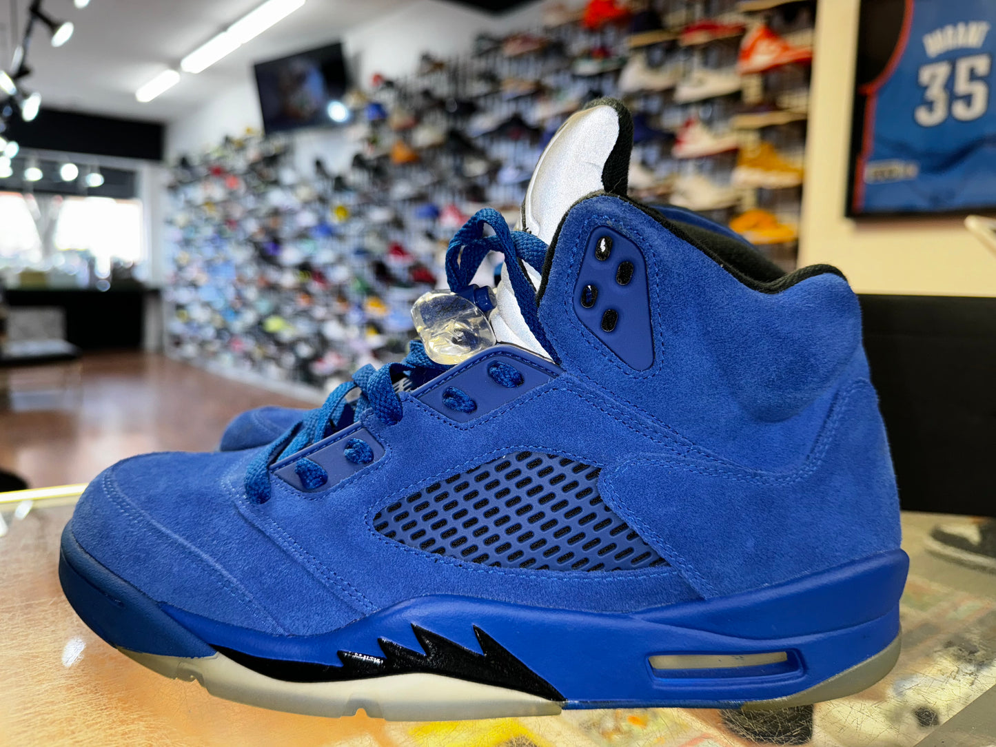 Size 10 Air Jordan 5 "Blue Suede" (MAMO)