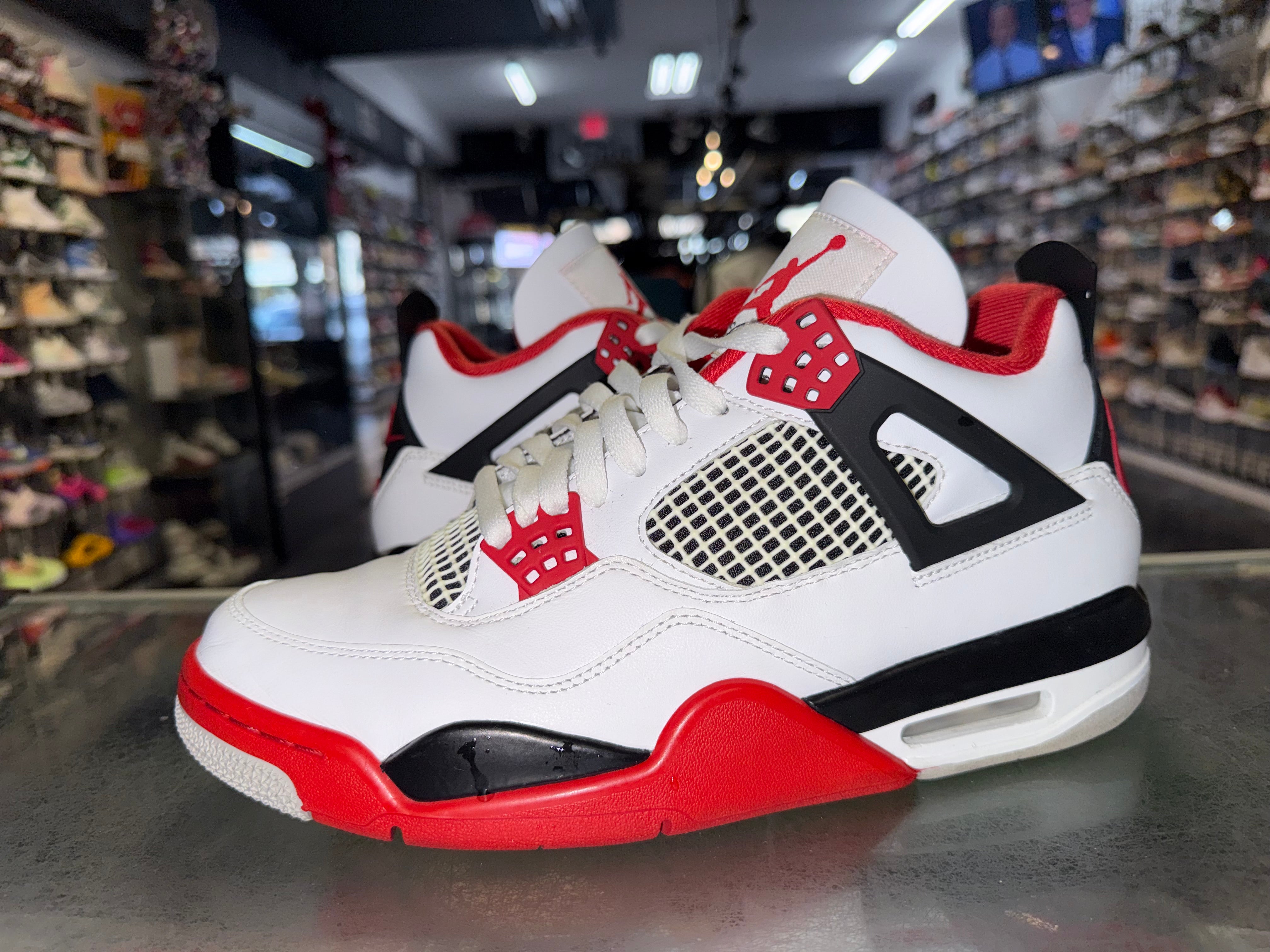 Size 9 Air Jordan 4 "Fire Red"