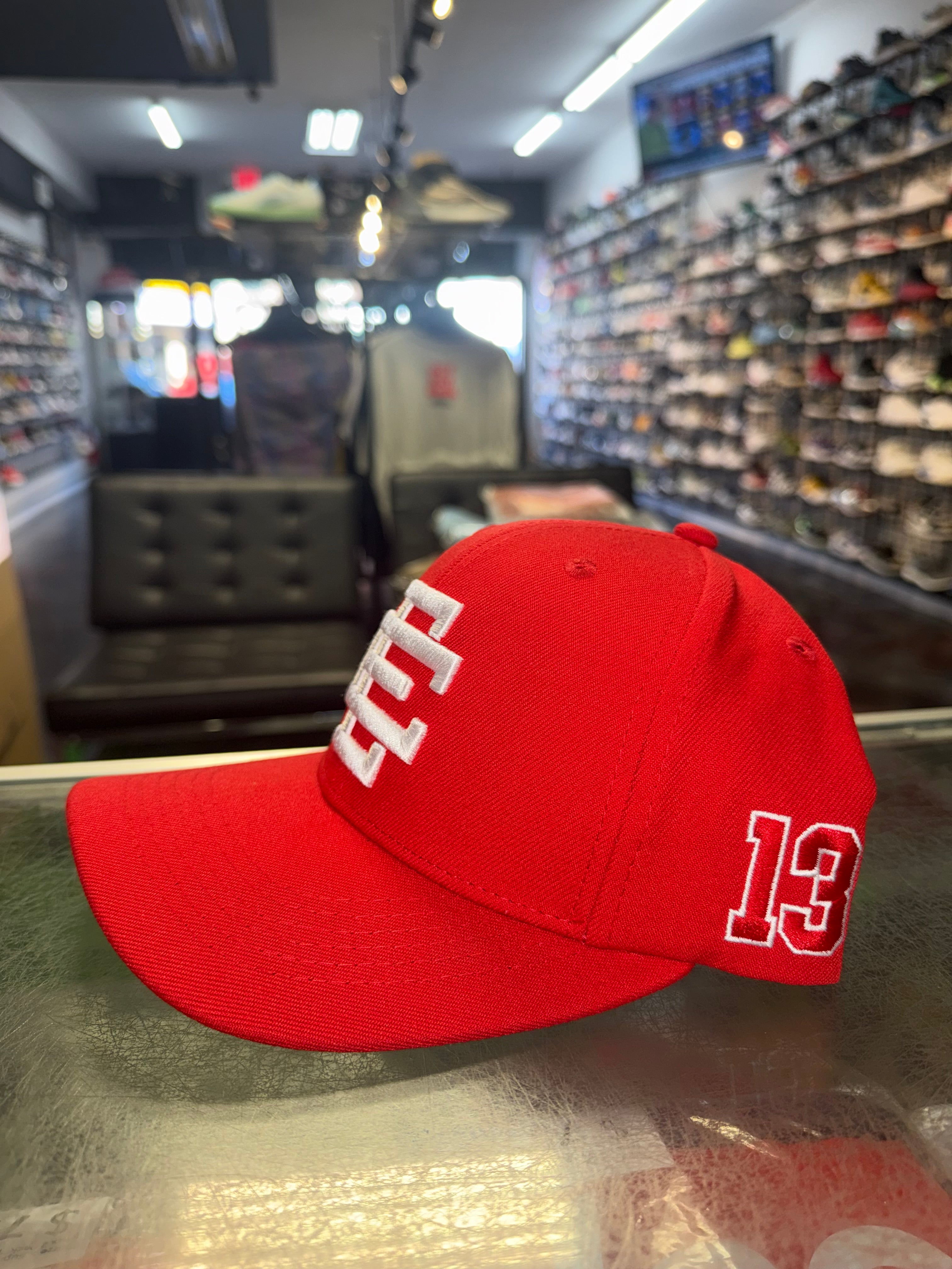 Size OS Eric Emanuel EE SnapBack Hat “Red 13” Brand New
