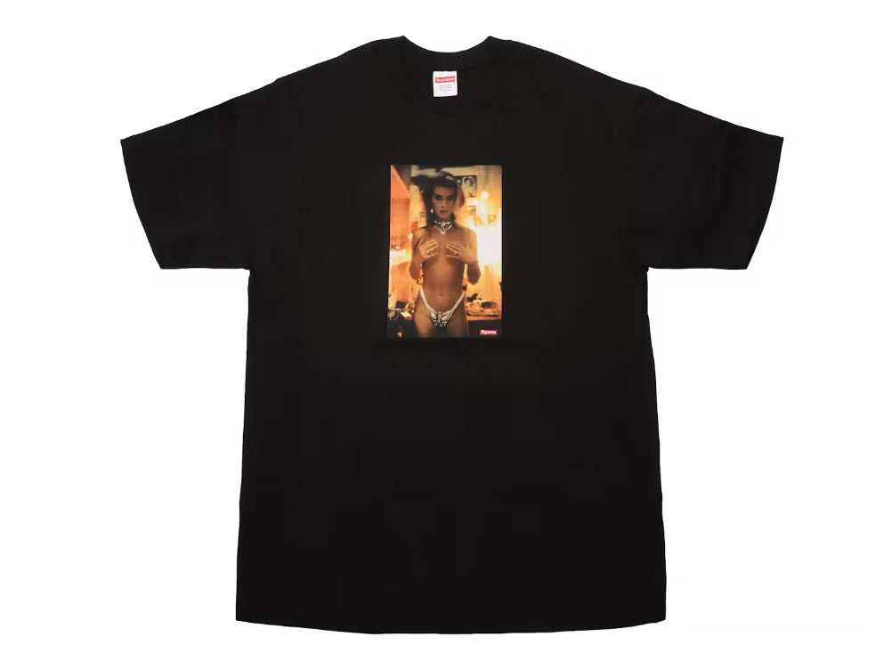 Size S Supreme Goldin Kim in Rhinestone Tee “Black”