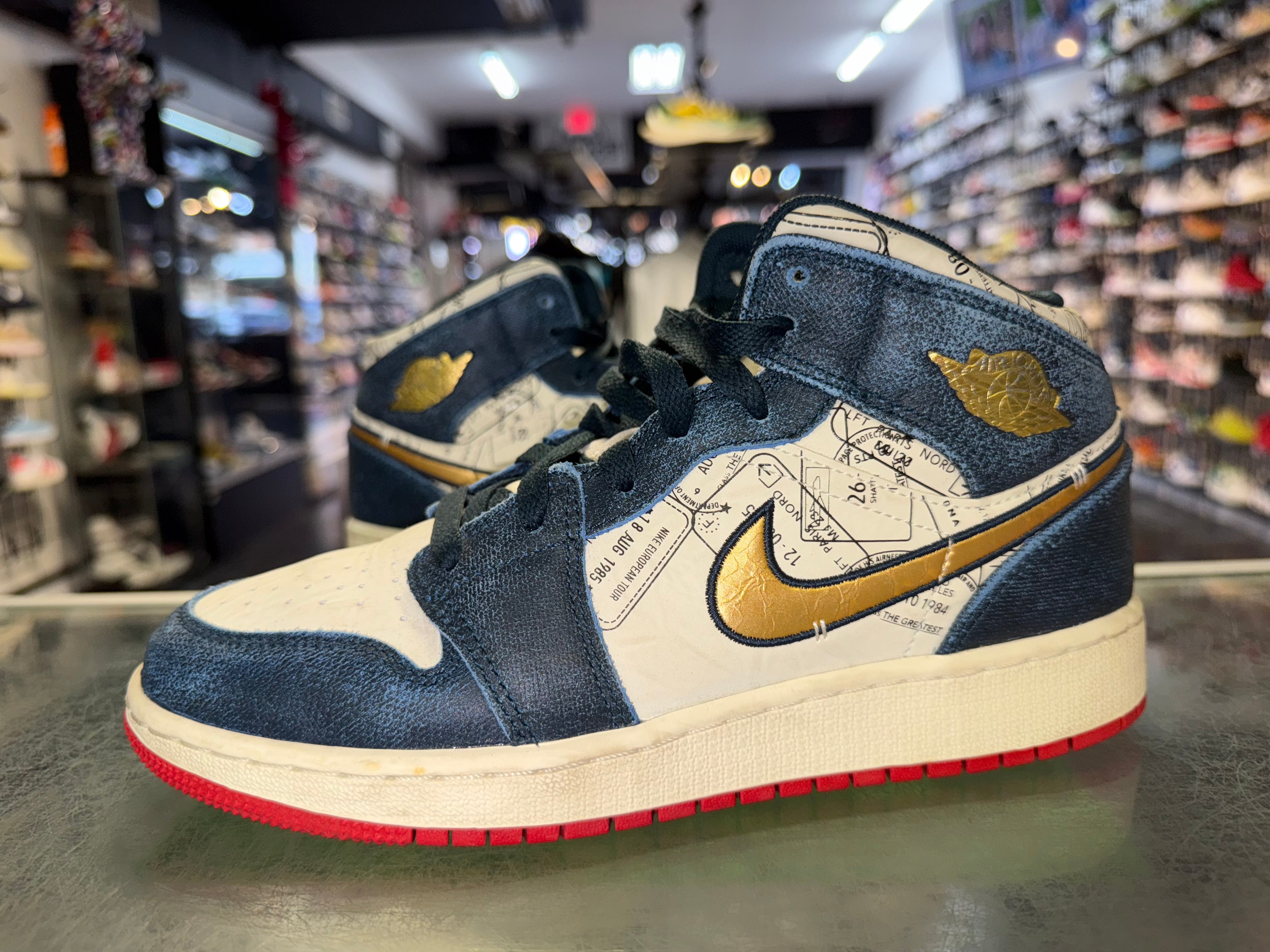 Size 5.5y Air Jordan 1 Mid "Take Flight"