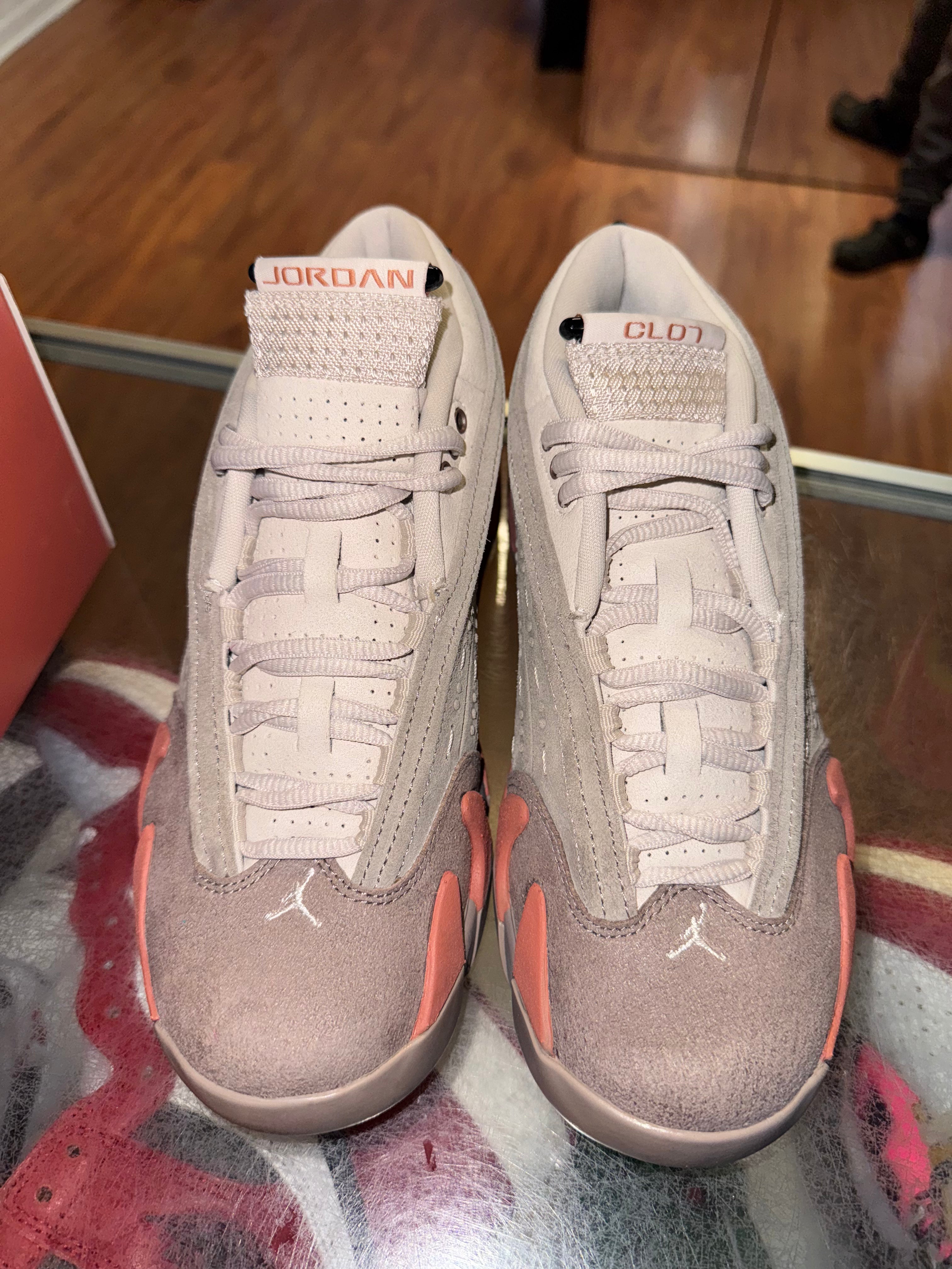 Size 6 (7.5W) Air Jordan 14 Low CLOT "Terra Blush"