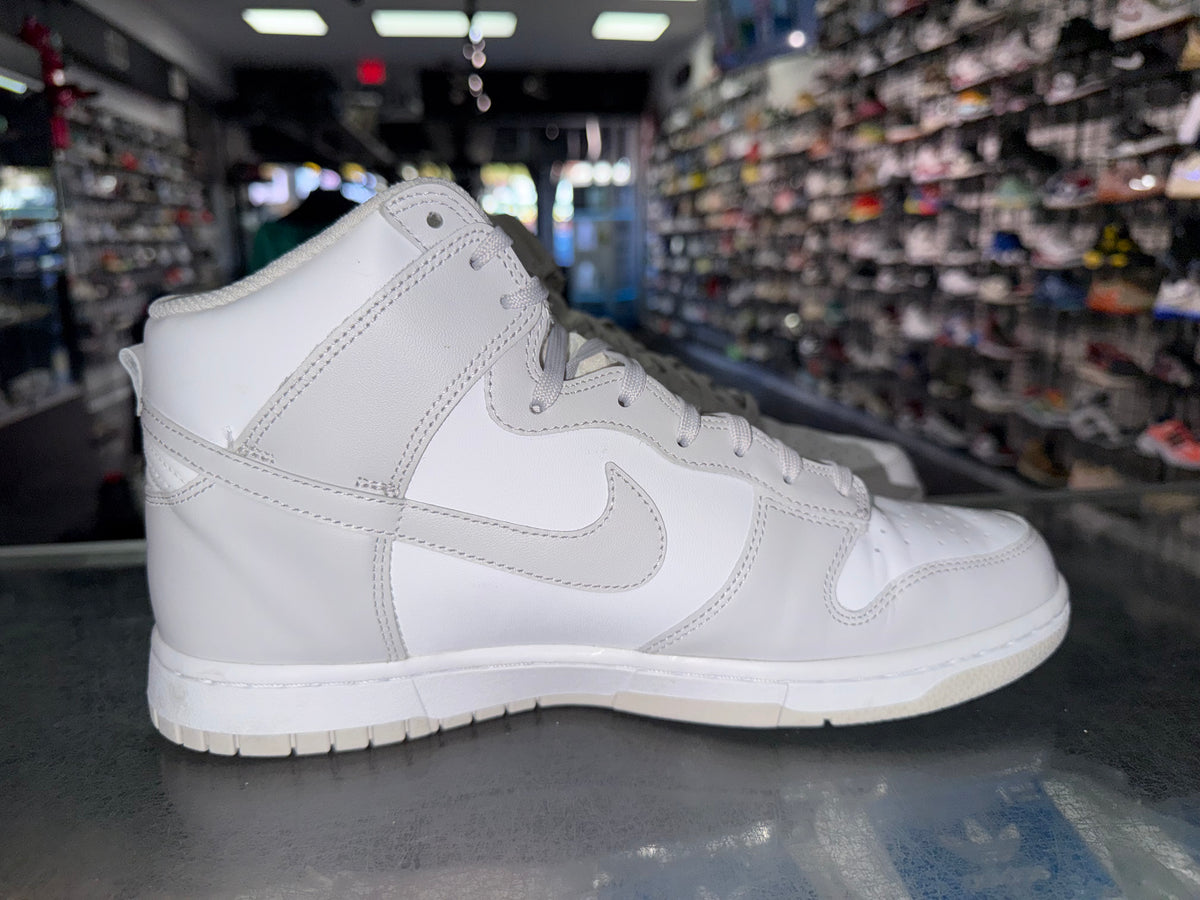 Nike Dunk High White Vast Grey sneaker, pre-owned, size 11 – view 3