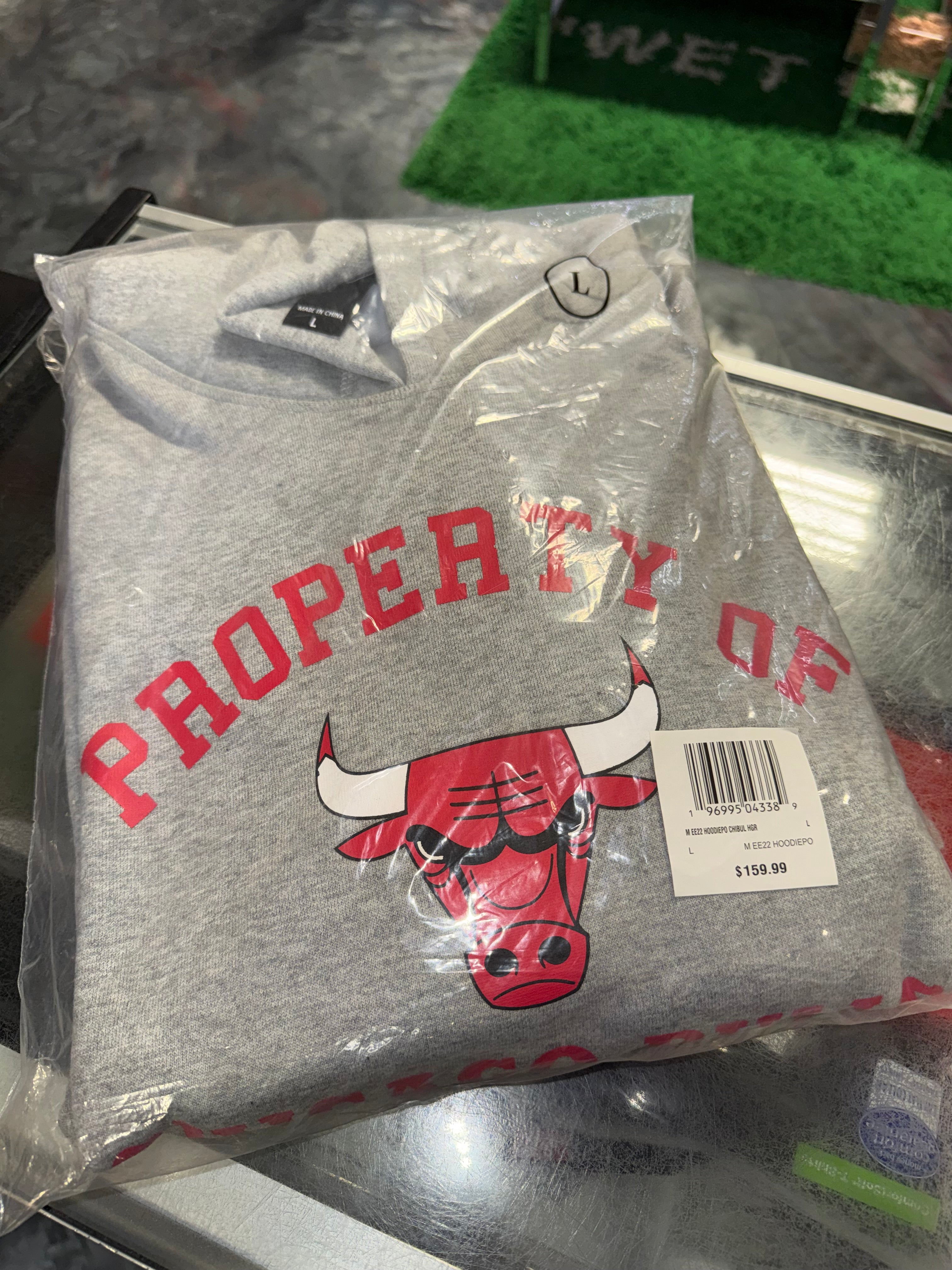 Size L Eric Emanuel x New Era EE Hoodie “Bulls” Brand New