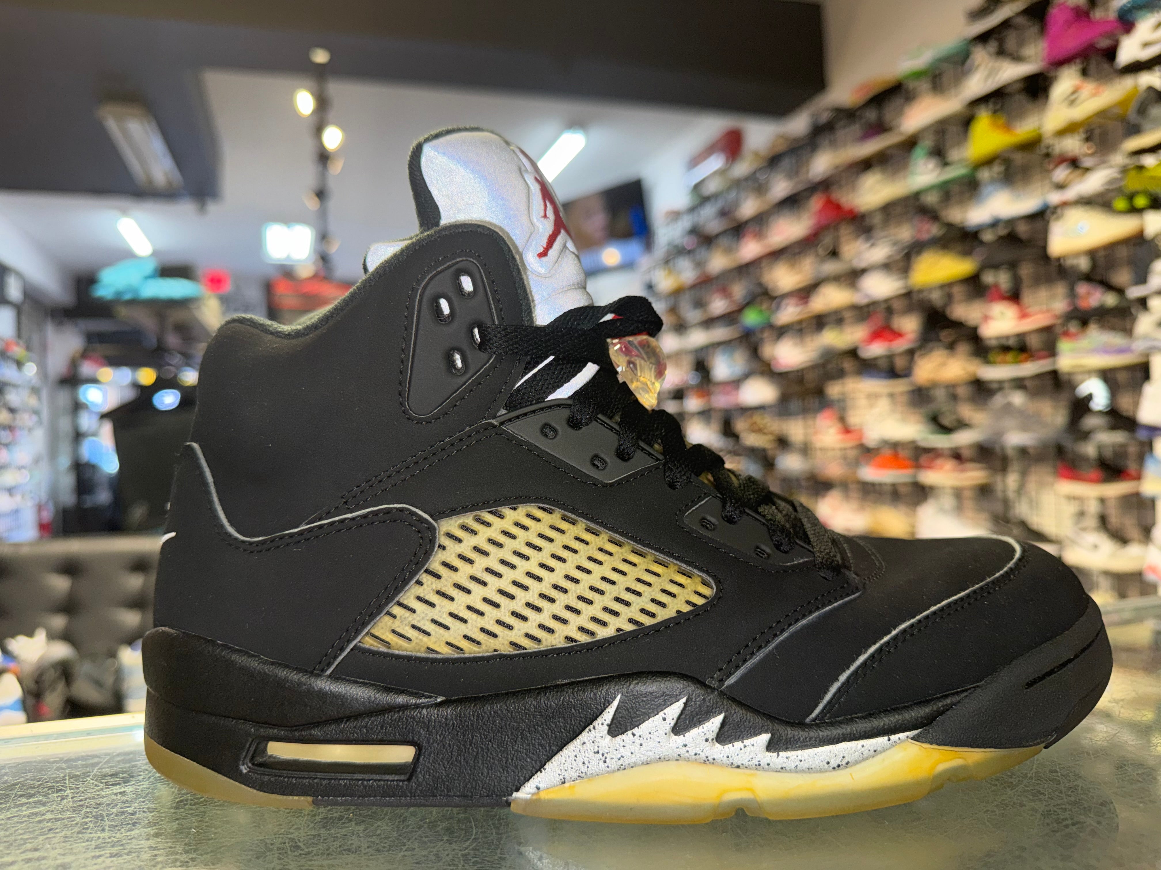 Size 9 Air Jordan 5 "Black Metallic" 2016