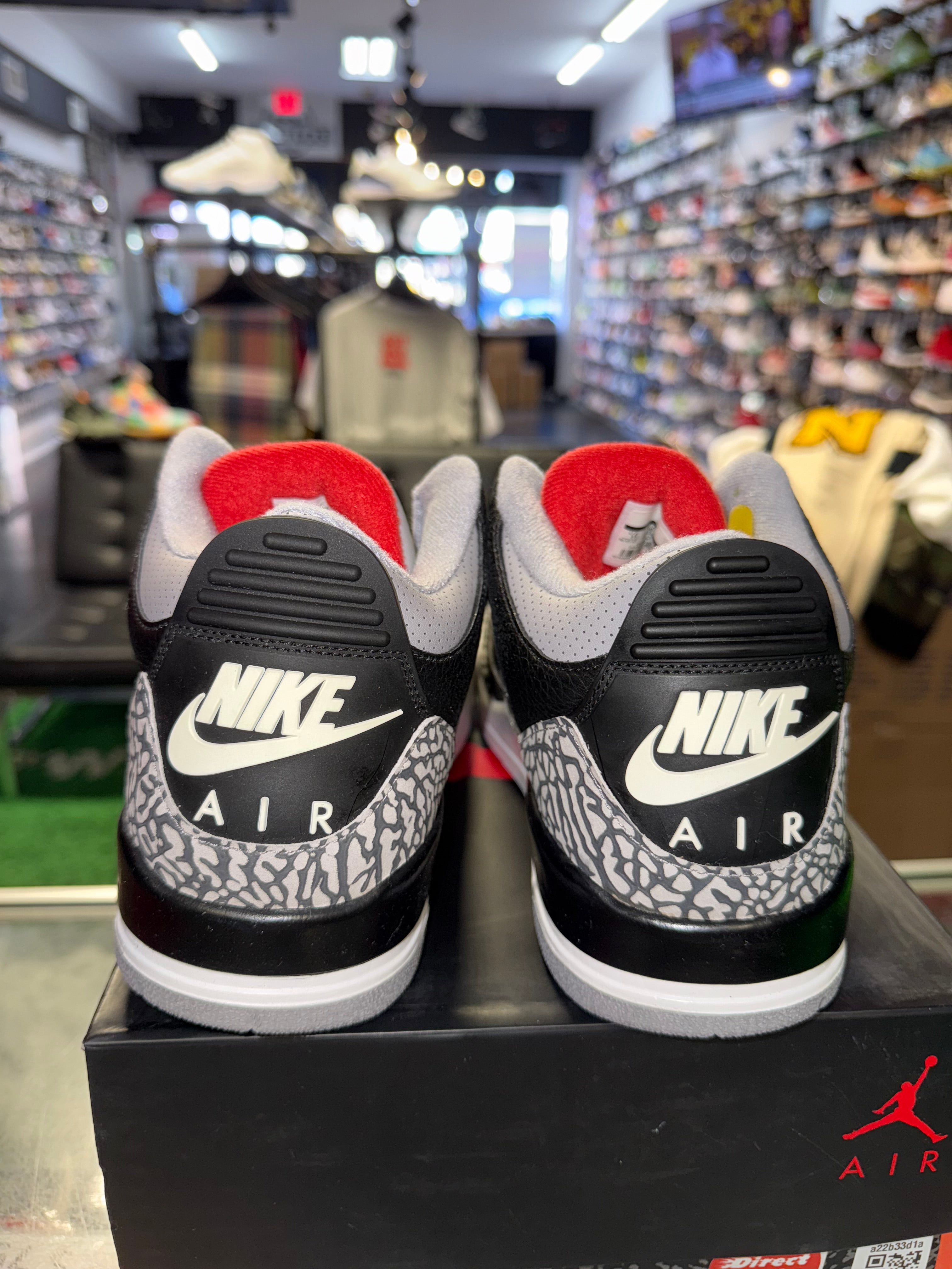 Size 11 AJ 3 Black Cement 2018 NEW - Not Wearable