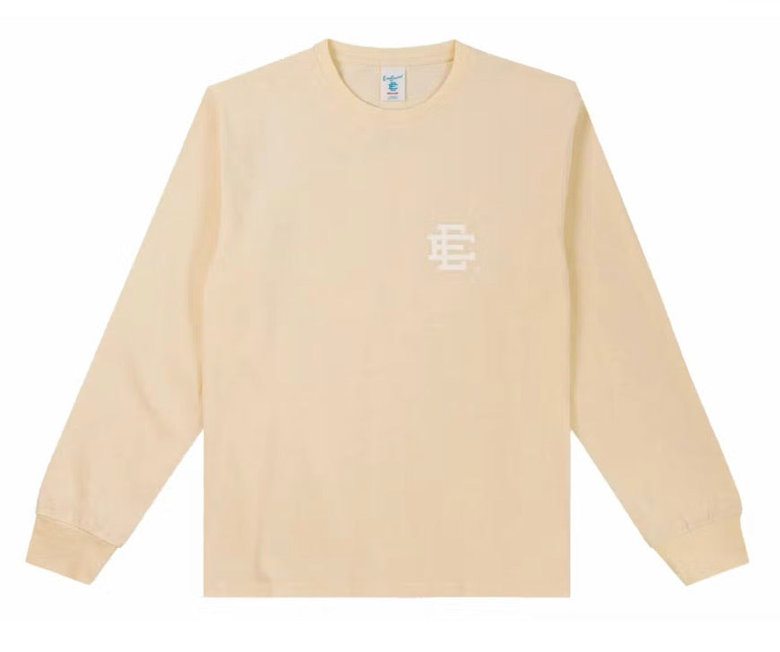 Size M Eric Emanuel EE Long Sleeve Shirt “Beige” Brand New