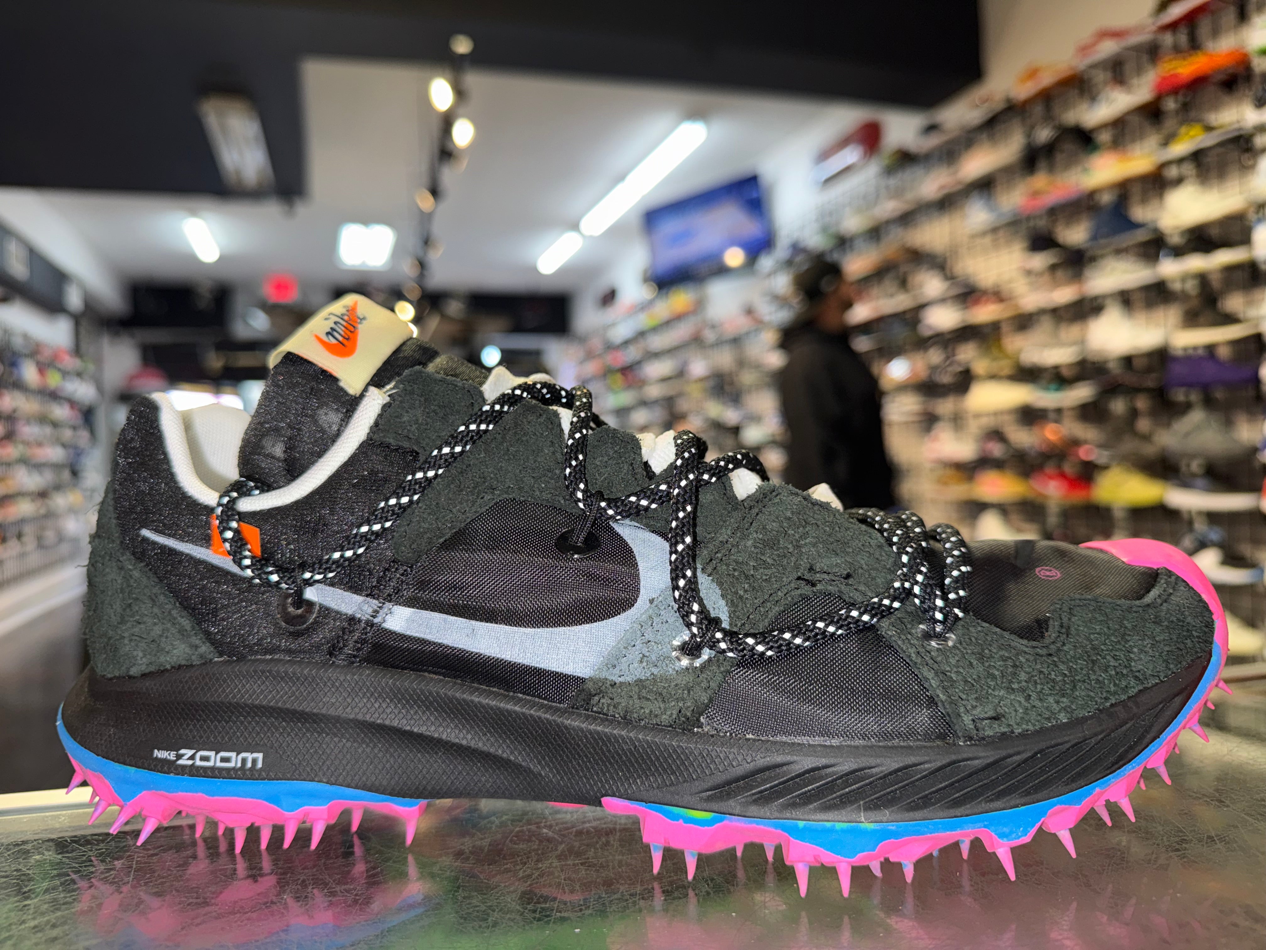 Size 10 (11.5W) Off-White Zoom Terra Kiger 5 "Black"