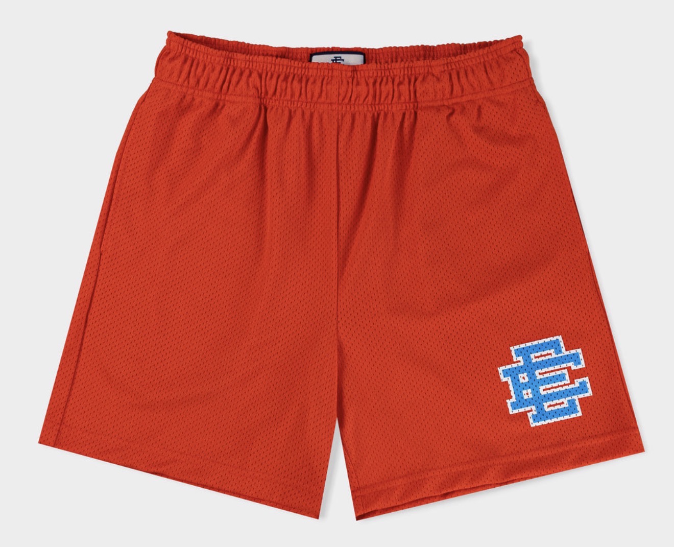 Size M Eric Emanuel EE Basic Shorts “Orange/Laser Blue” Brand New