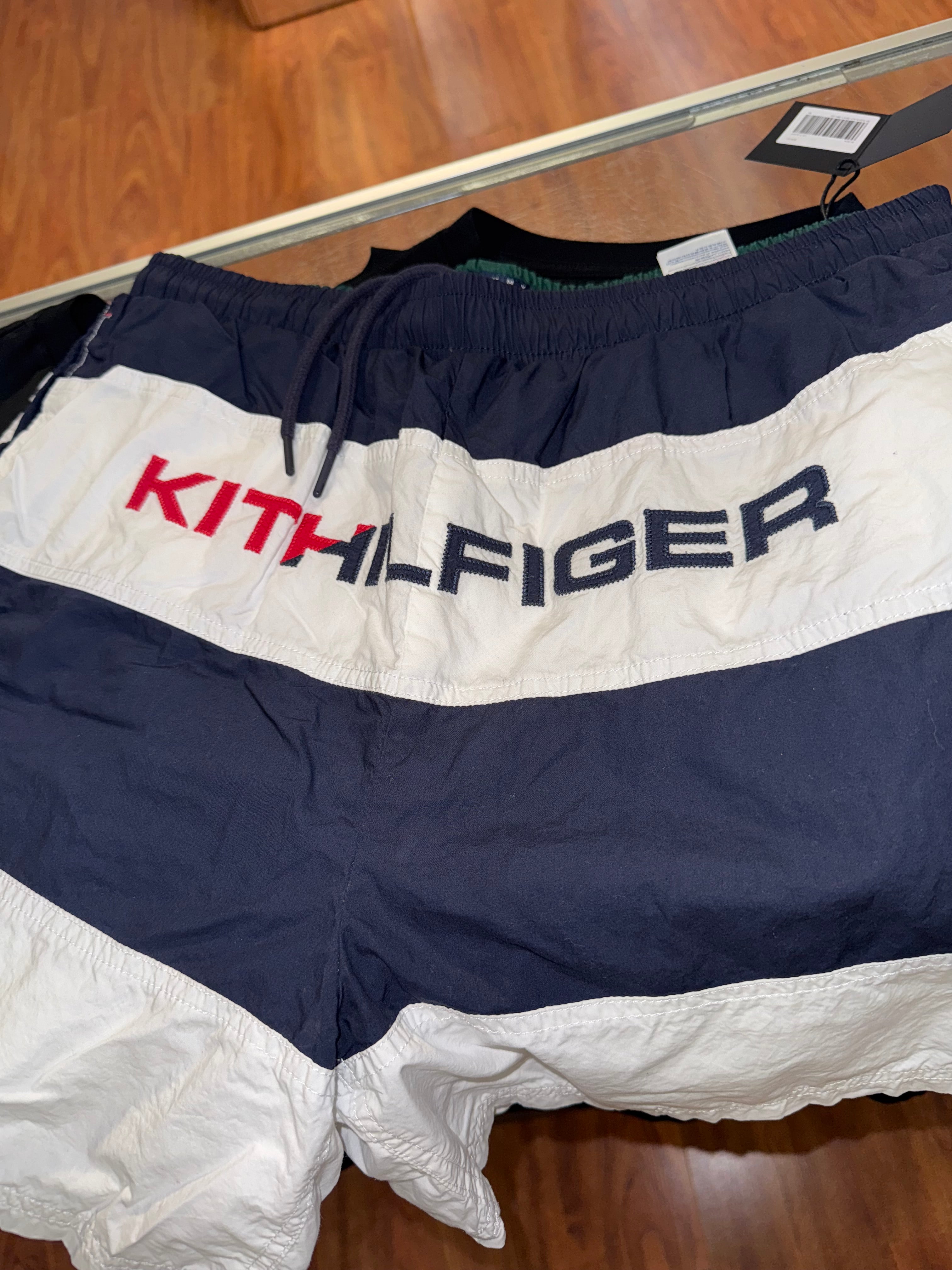 Size XL Kith x Hilfiger Woven Short “Navy”