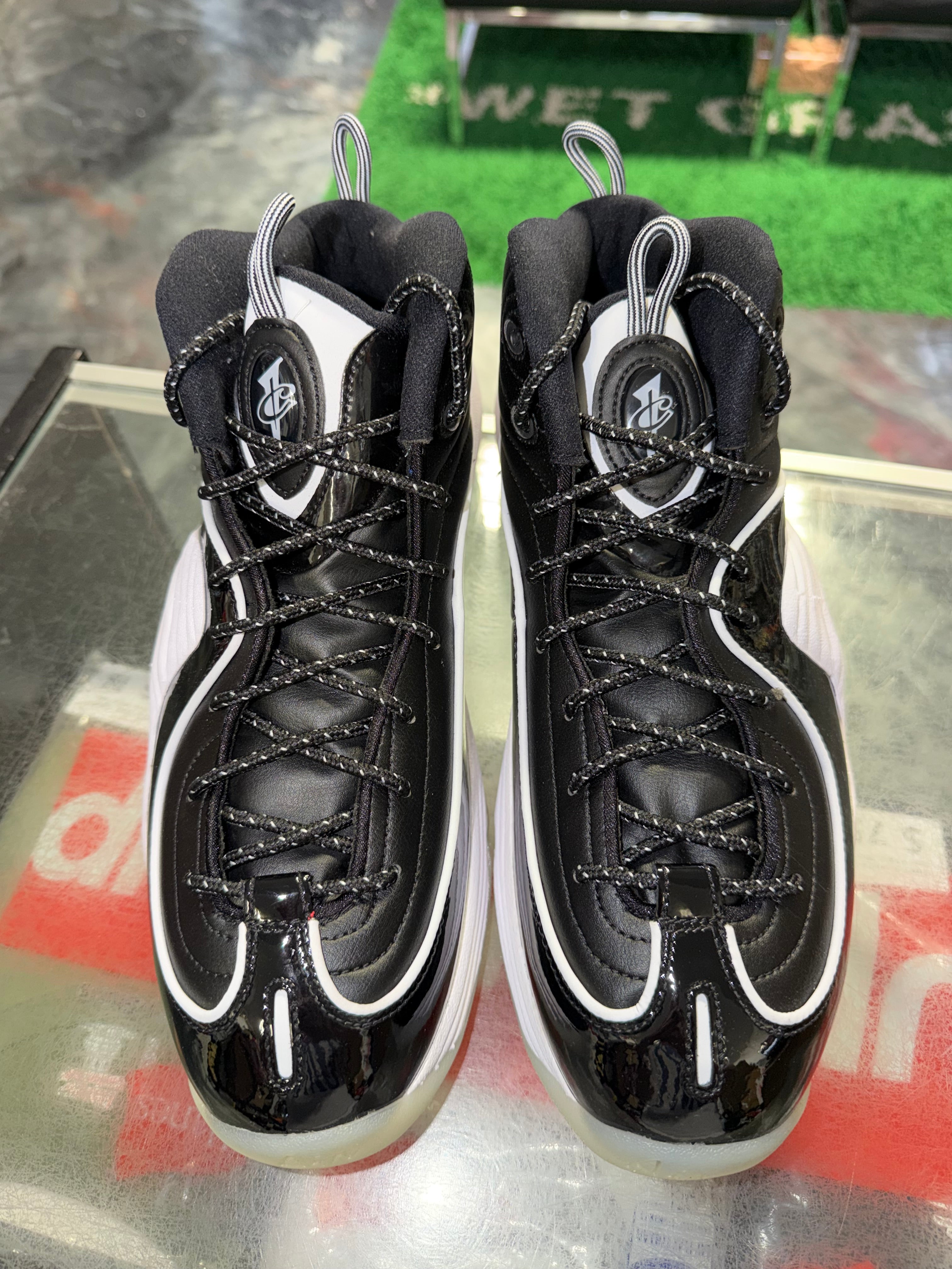Size 12 Air Penny 2 "Black Patent Football Grey" Brand New