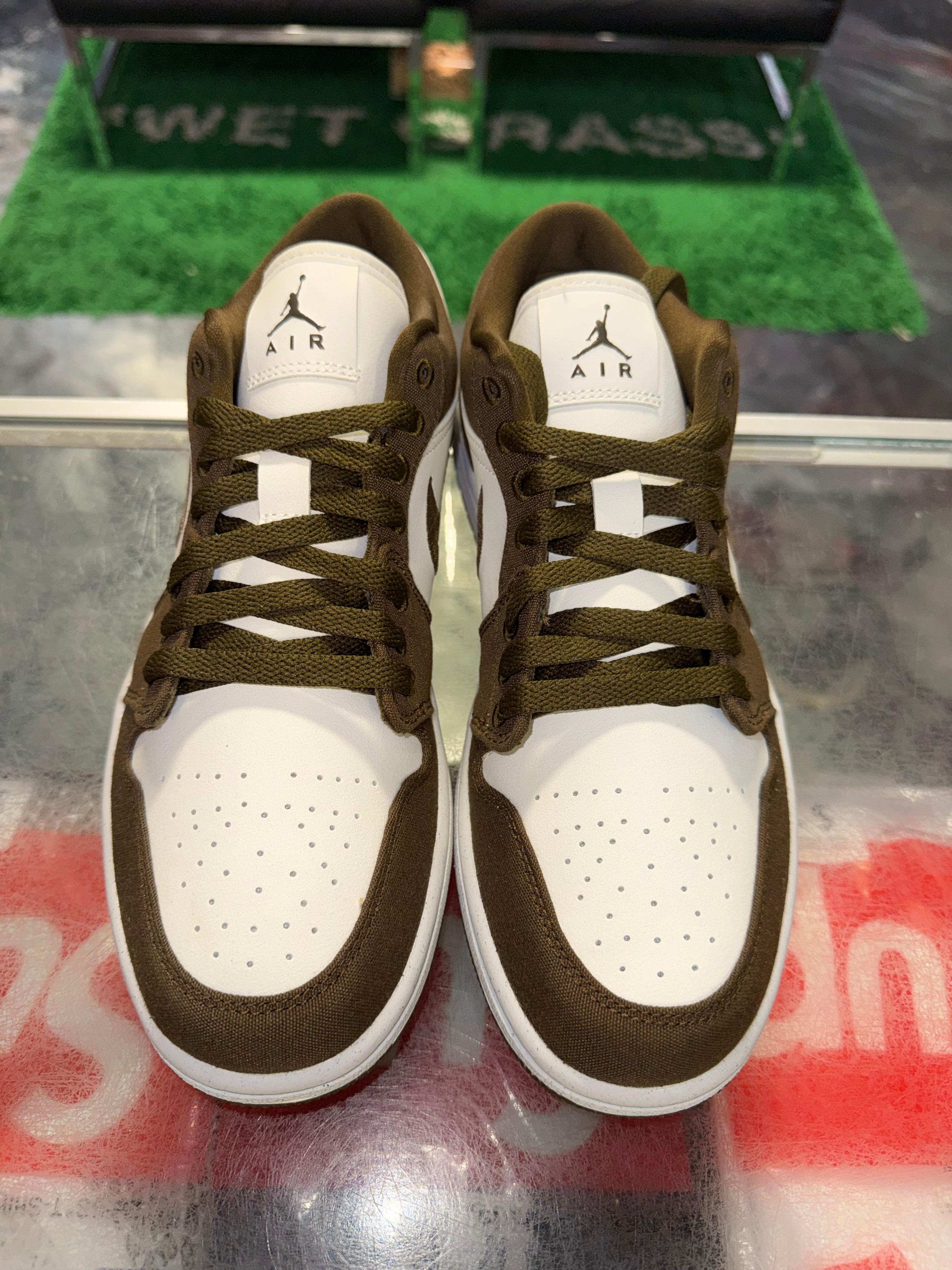 Size 8 (9.5W) Air Jordan 1 Low "Light Olive" Brand New