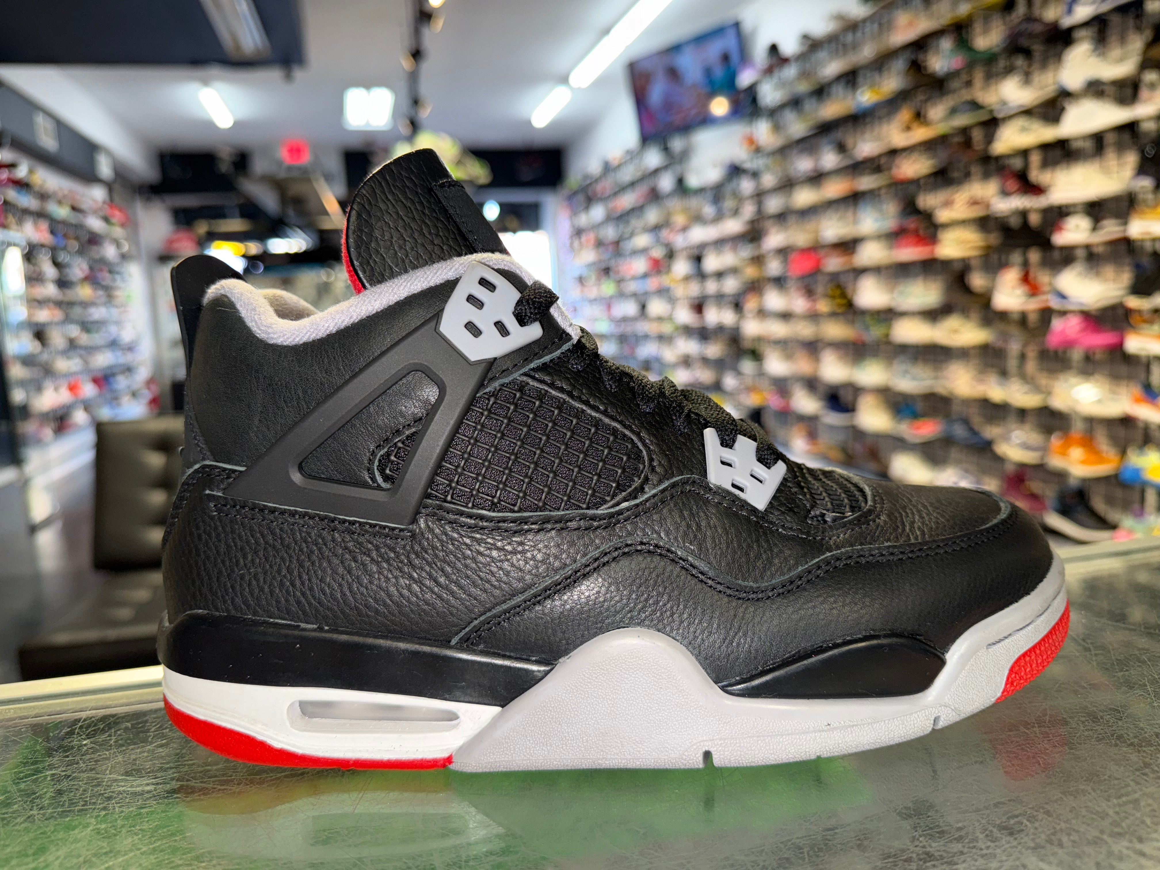 Size 7y Air Jordan 4 “Bred Reimagined”