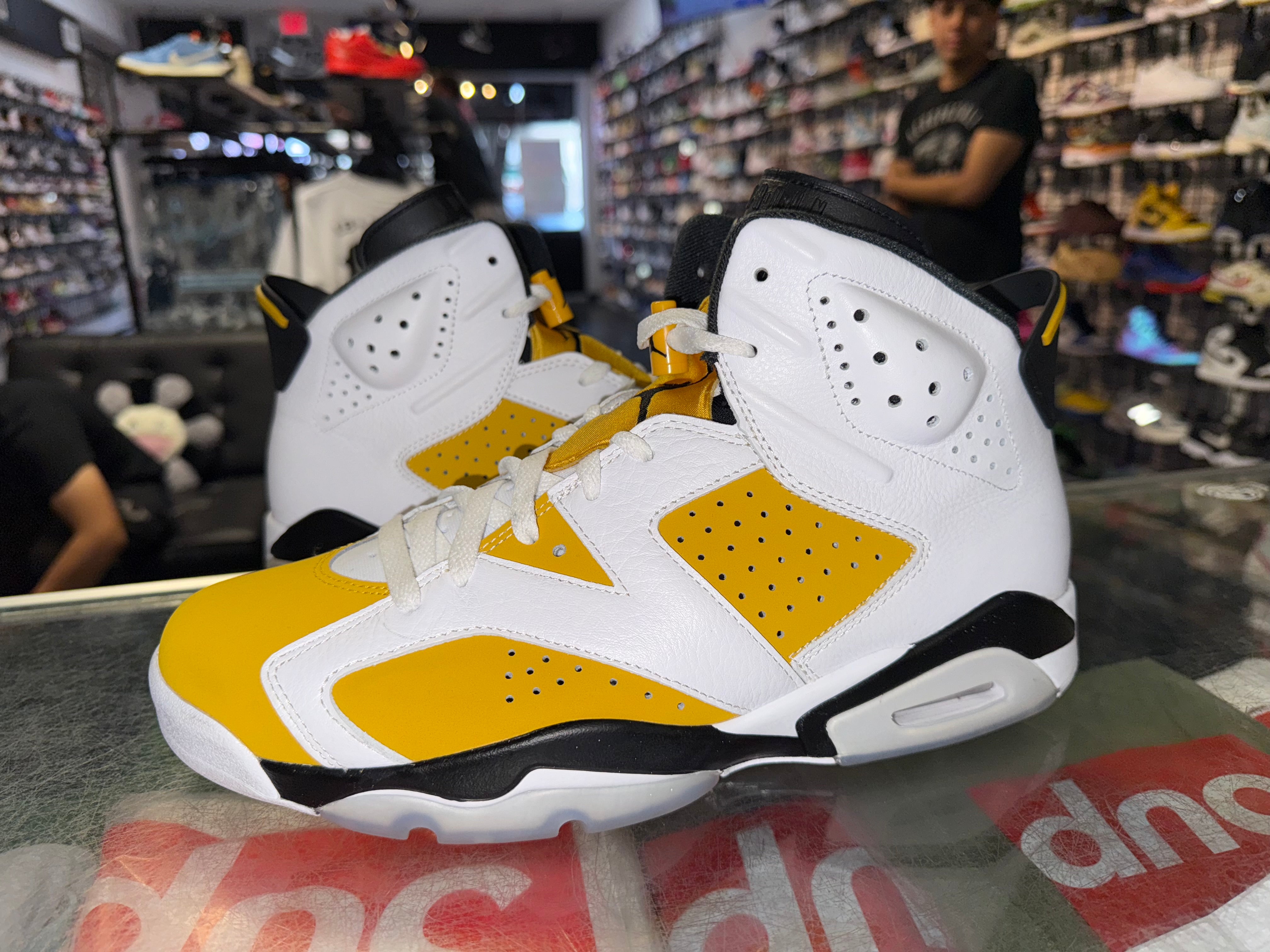 Size 11.5 Air Jordan 6 "Yellow Ochre"