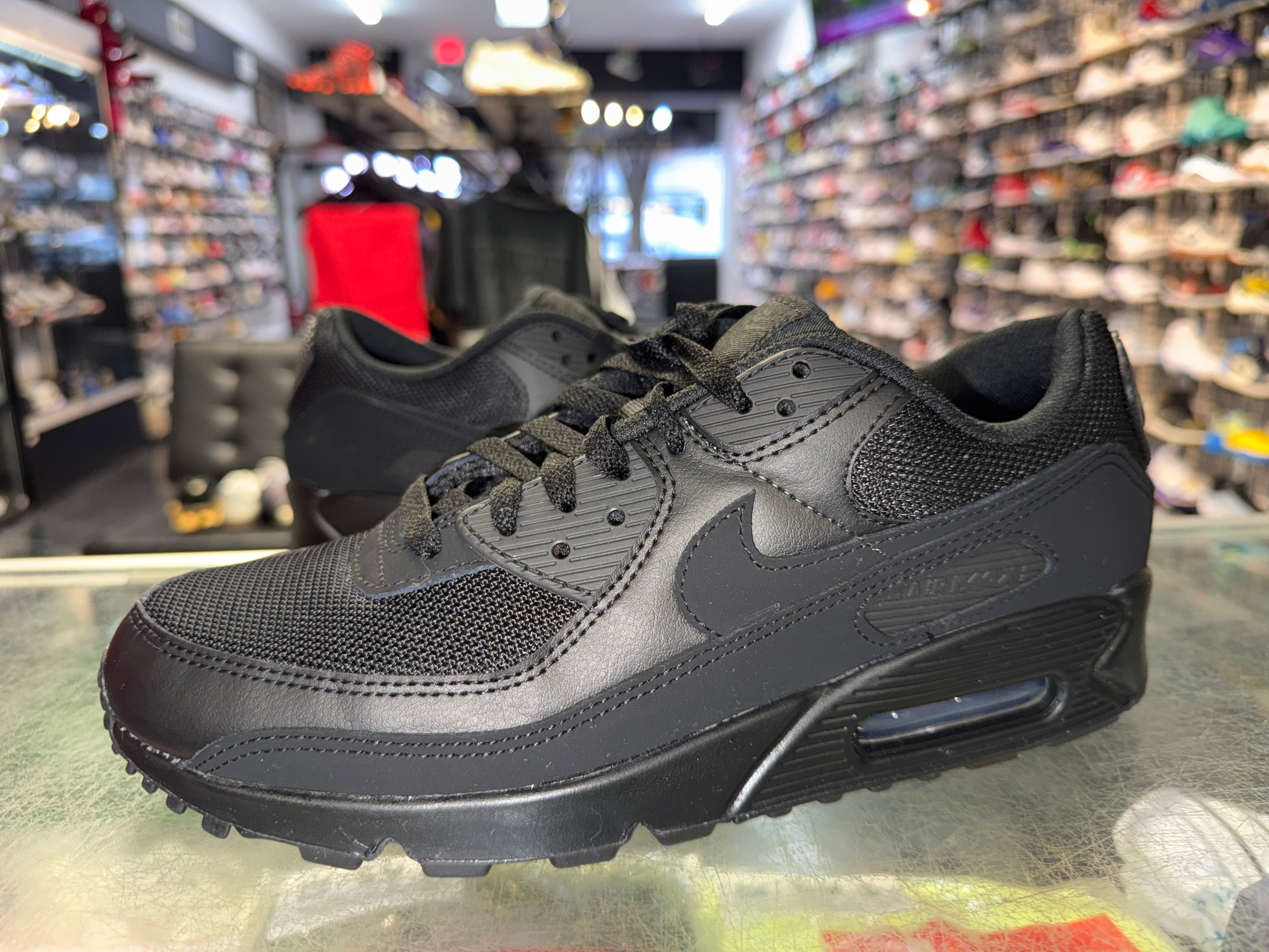 Size 9.5 Air Max 90 "Recraft Triple Black"