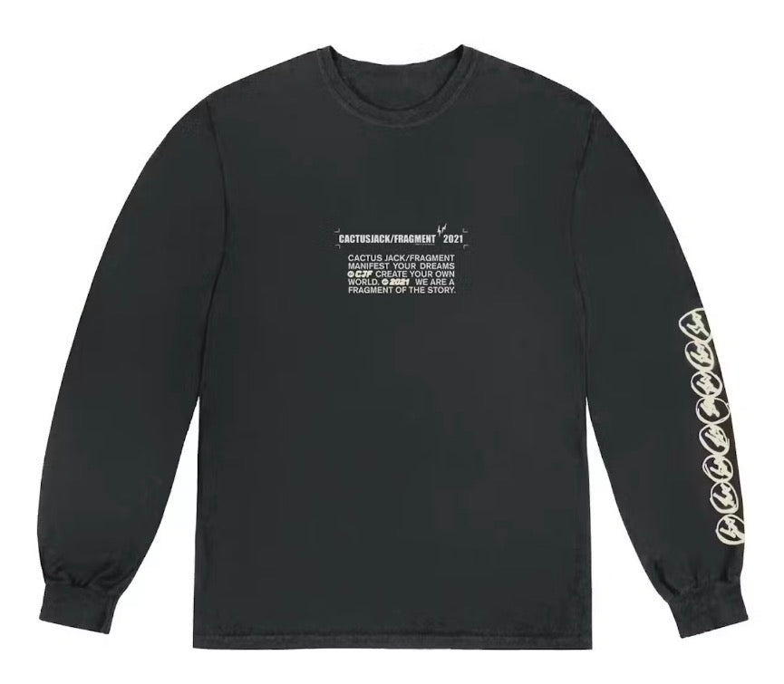 Size M Travis Scott Cactus Jack Fragment Long Sleeve “Black”