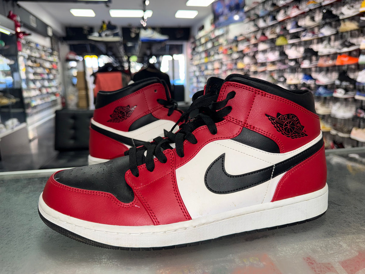 Size 13 Air Jordan 1 Mid "Chicago Toe"
