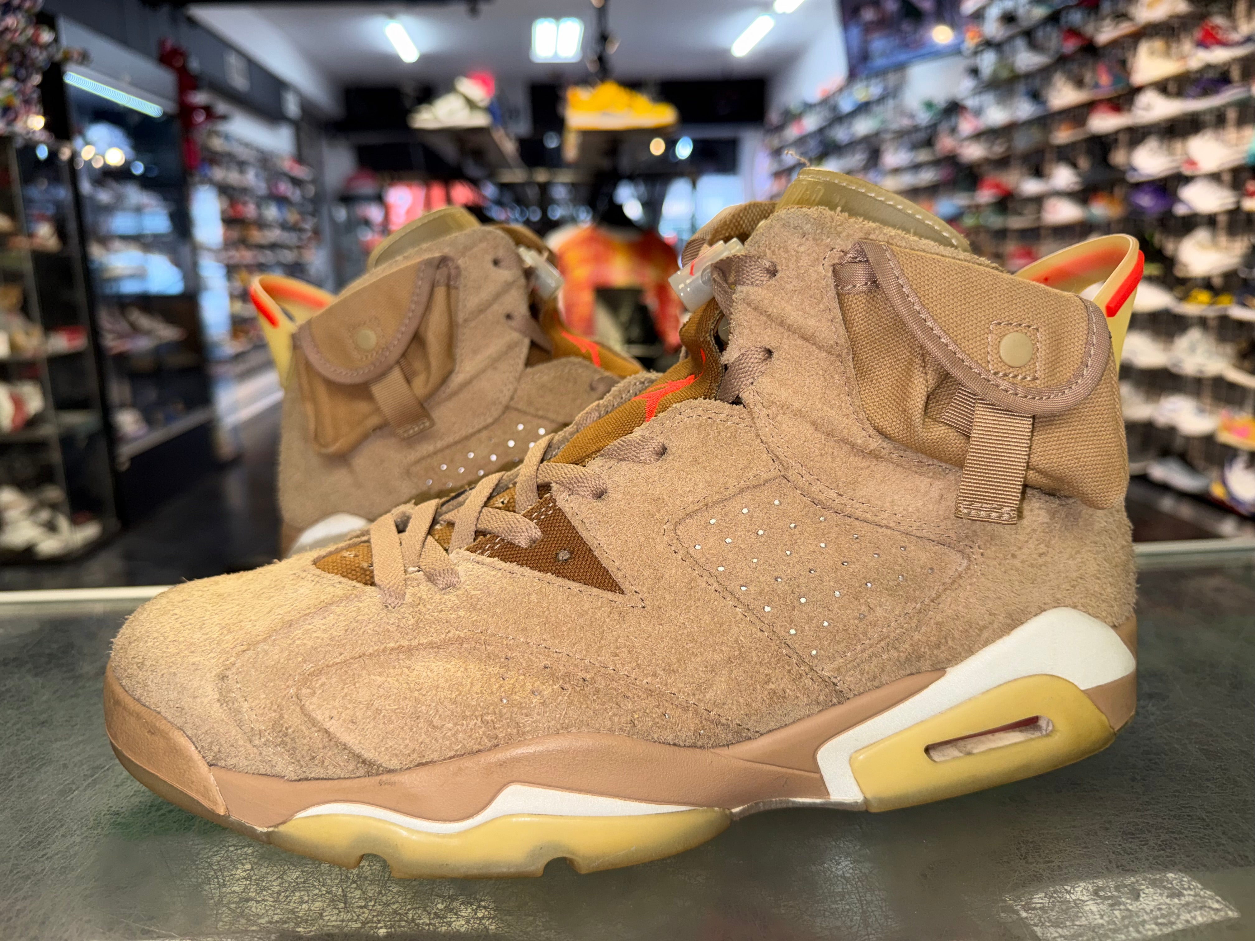 Size 12 Air Jordan 6 Travis Scott "British Khaki"