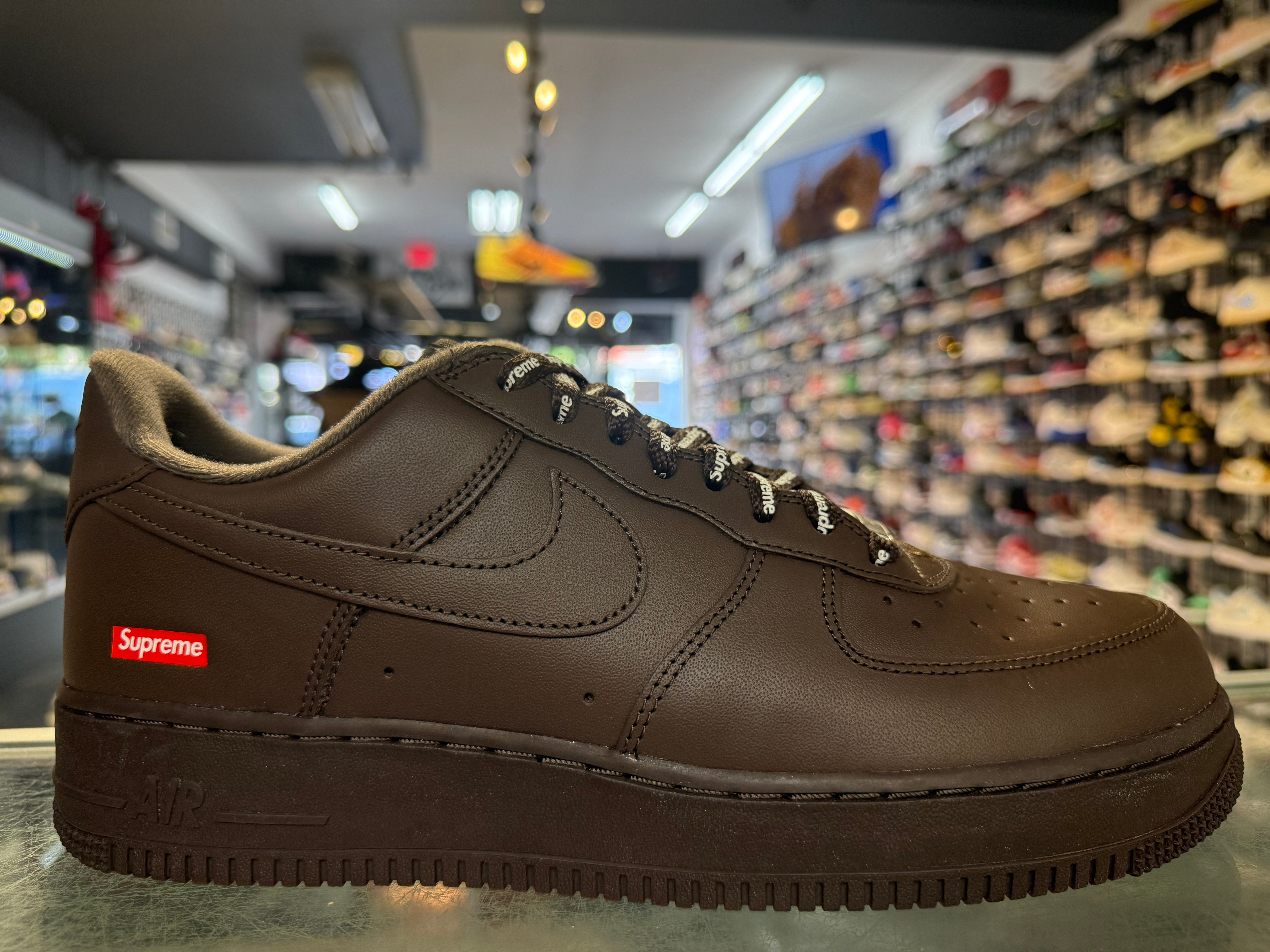 Size 10.5 Air Force 1 Supreme "Baroque Brown" Brand New