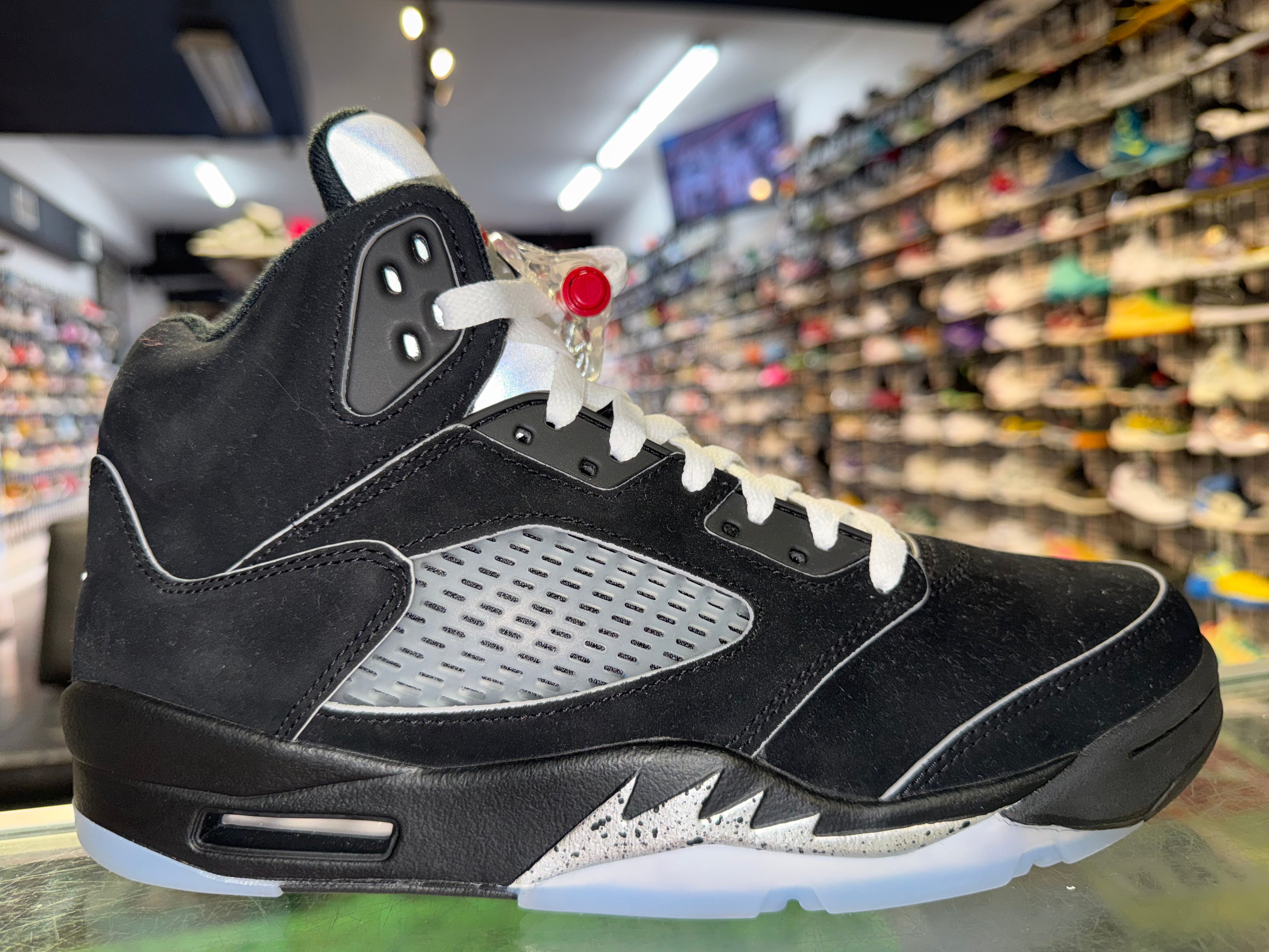 Size 9.5 Air Jordan 5 OG "Black Metallic Reimagined"