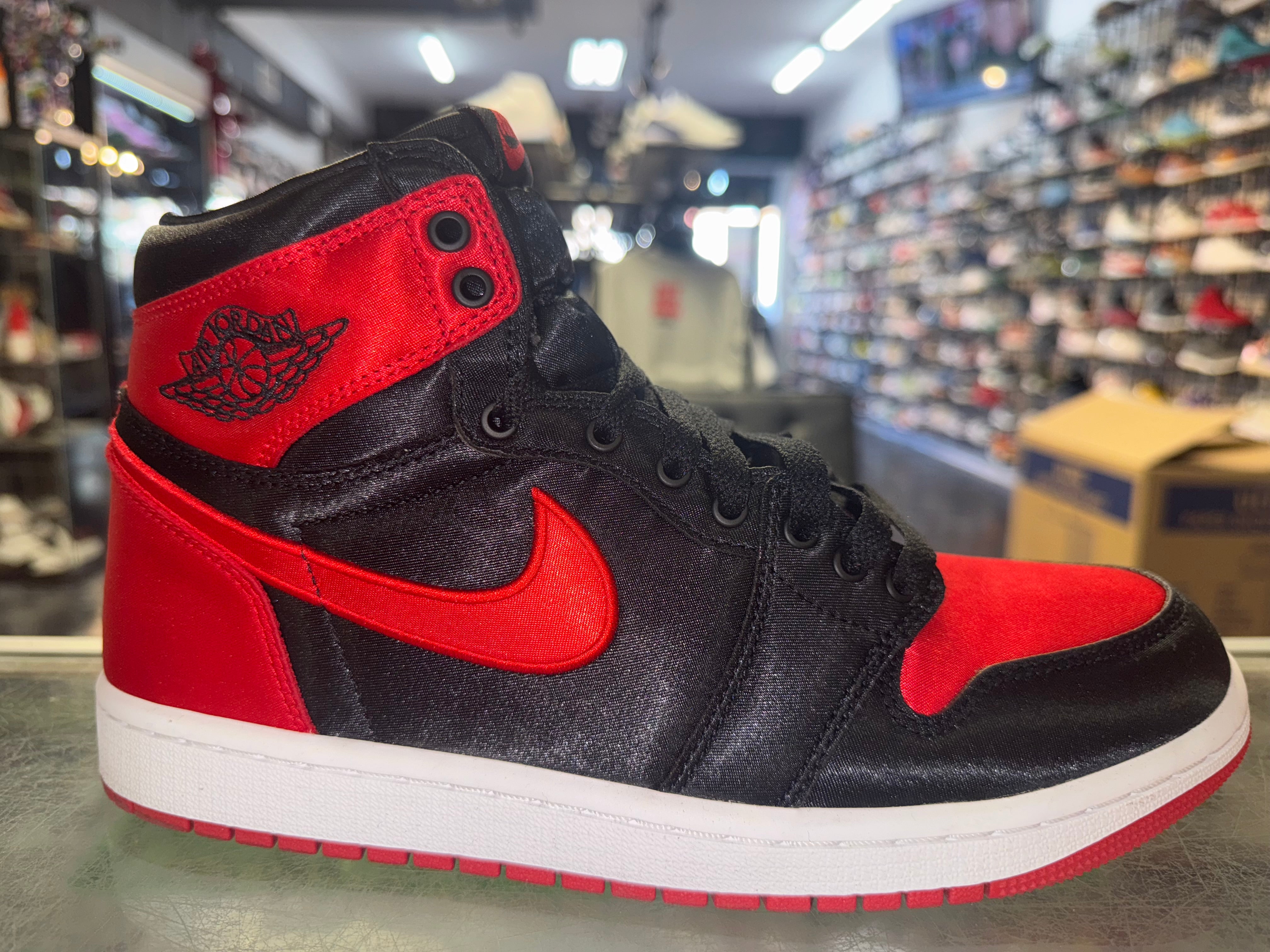 Size 8.5 (10W) Air Jordan 1 "Satin Bred"