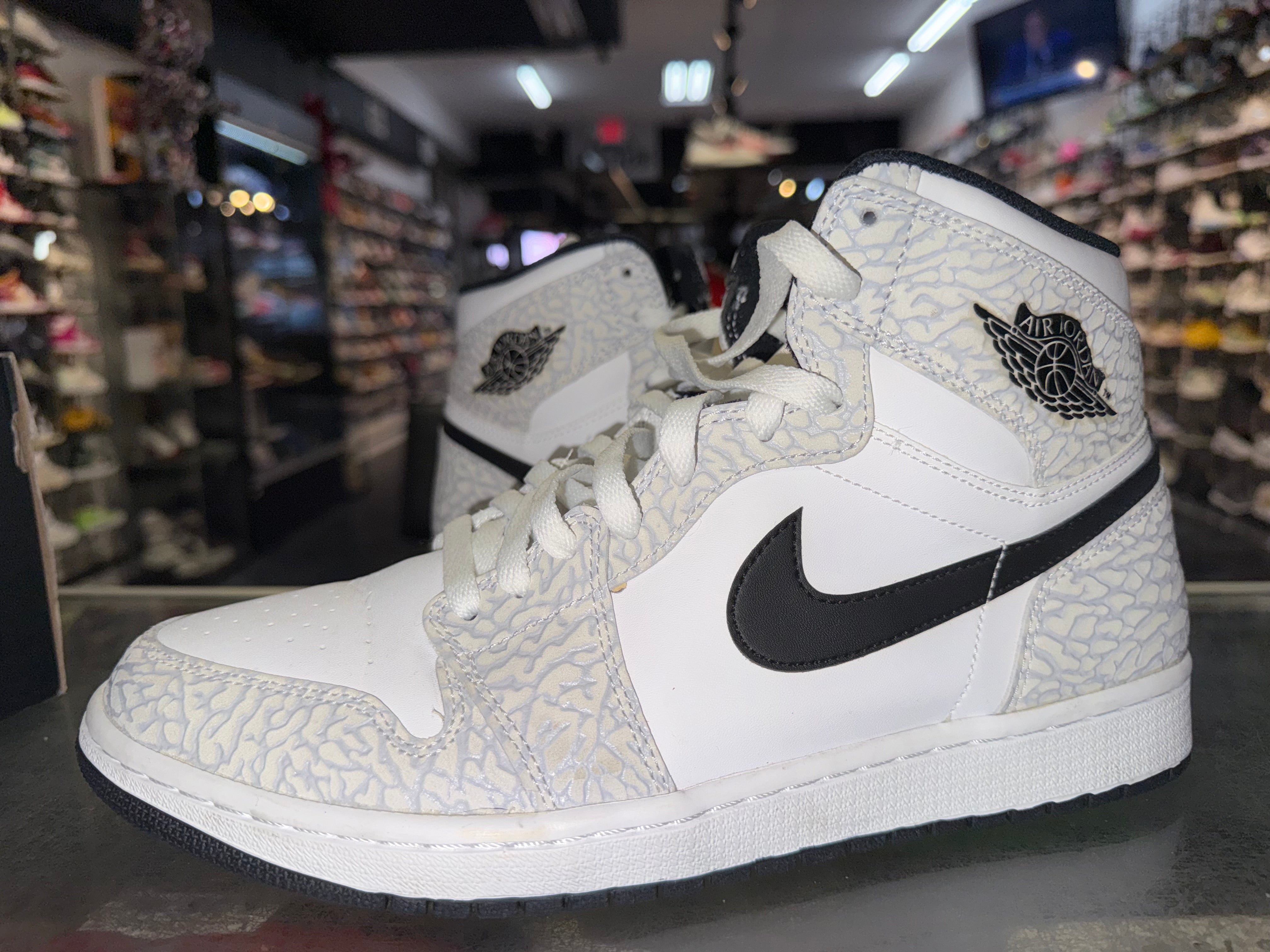 jordan white elephant print