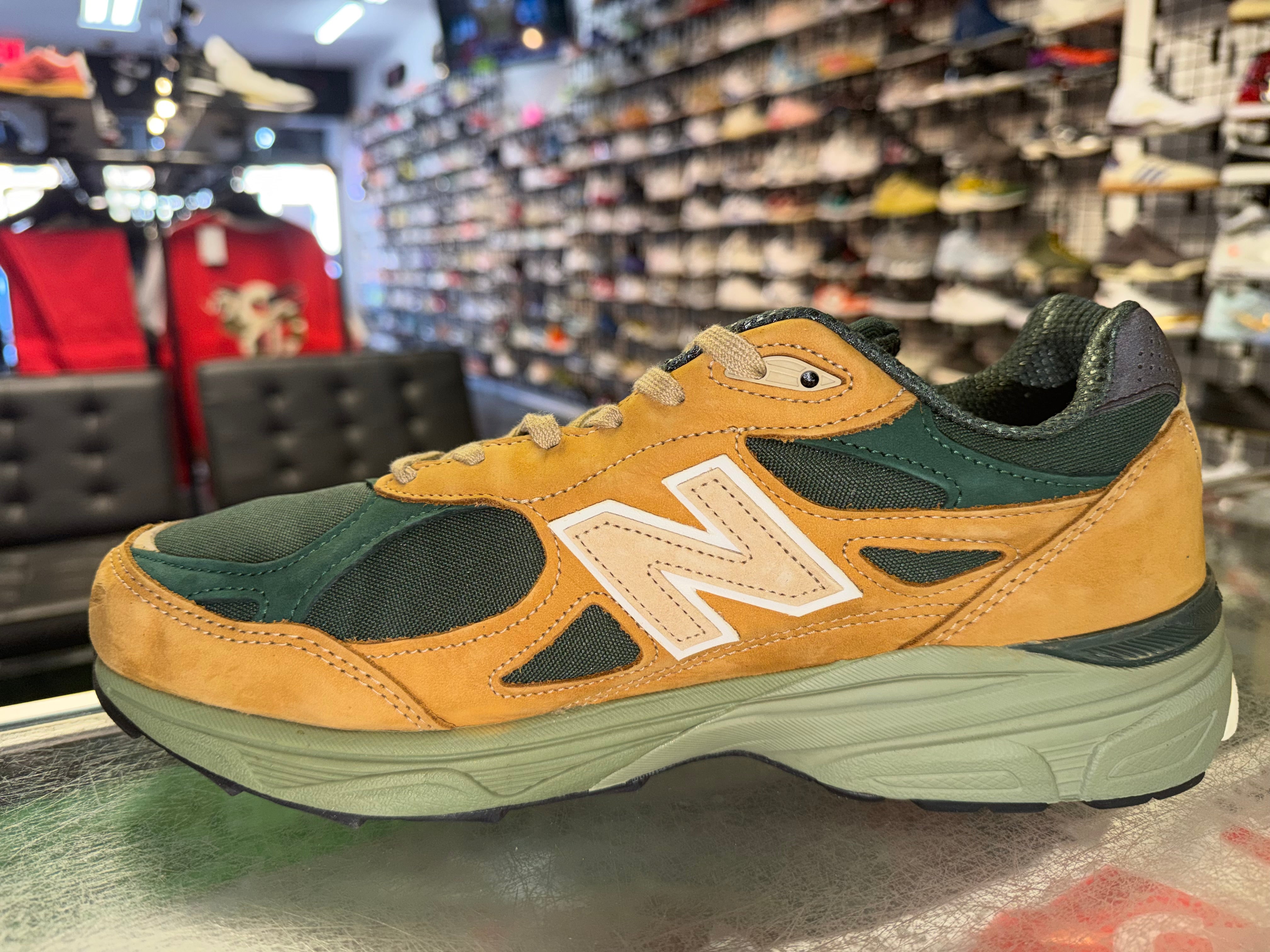 Size 11 New Balance 990v3 "Tan Green"