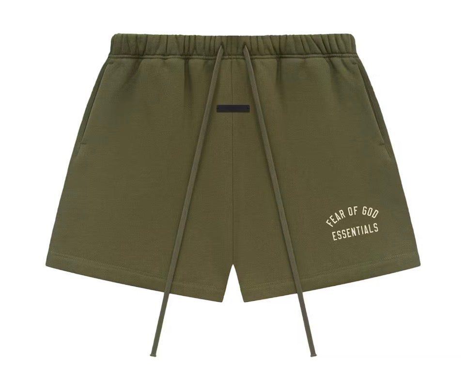 Size L Essentials FOG Sweat Shorts “Military” Brand New