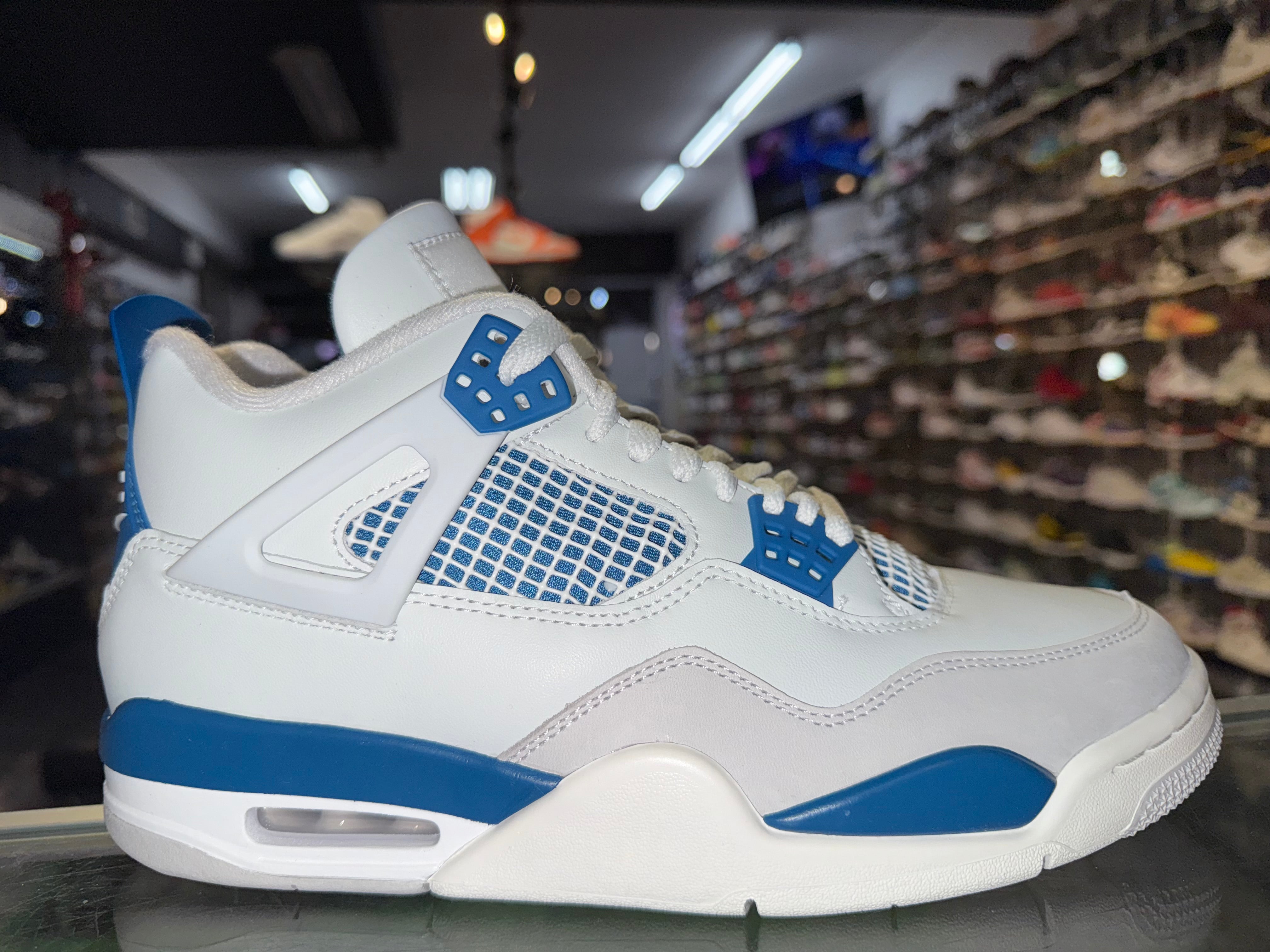 Size 9.5 Air Jordan 4 "Military Blue"