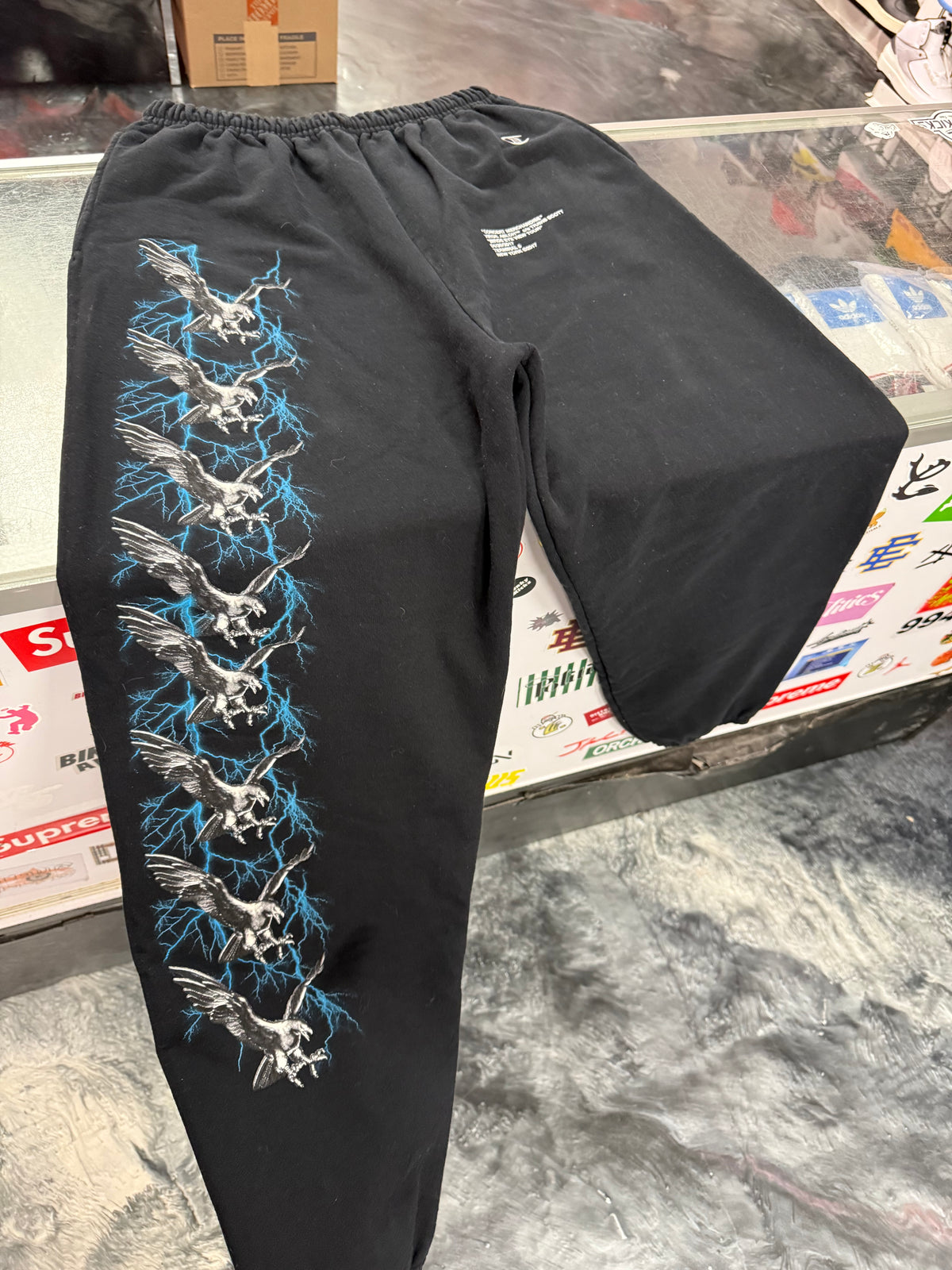 Travis Scott x Virgil Abloh Merchandise Sweatpants Black, pre-owned, size L – view 3