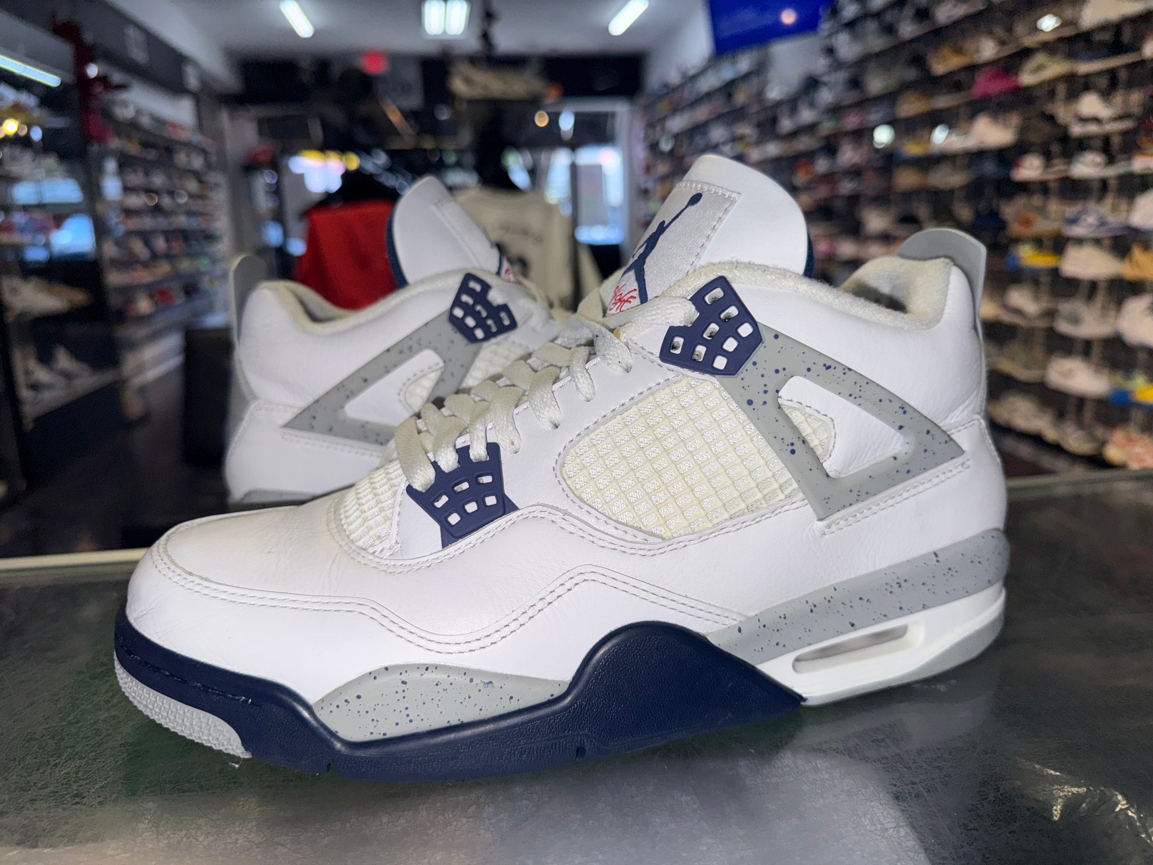 Size 9.5 Air Jordan 4 “Midnight Navy”