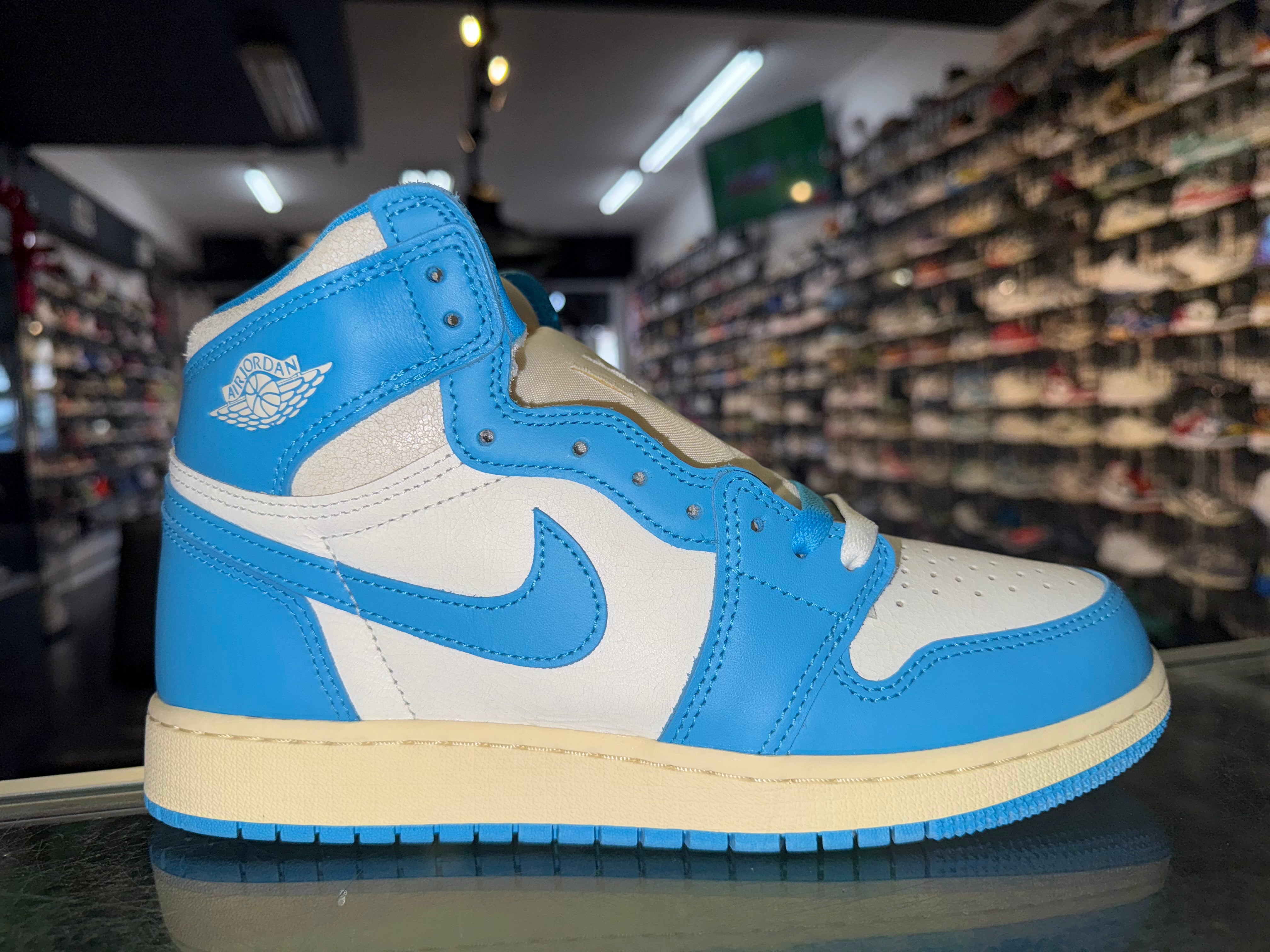Size 7y Air Jordan 1 “UNC Reimagined” Brand New