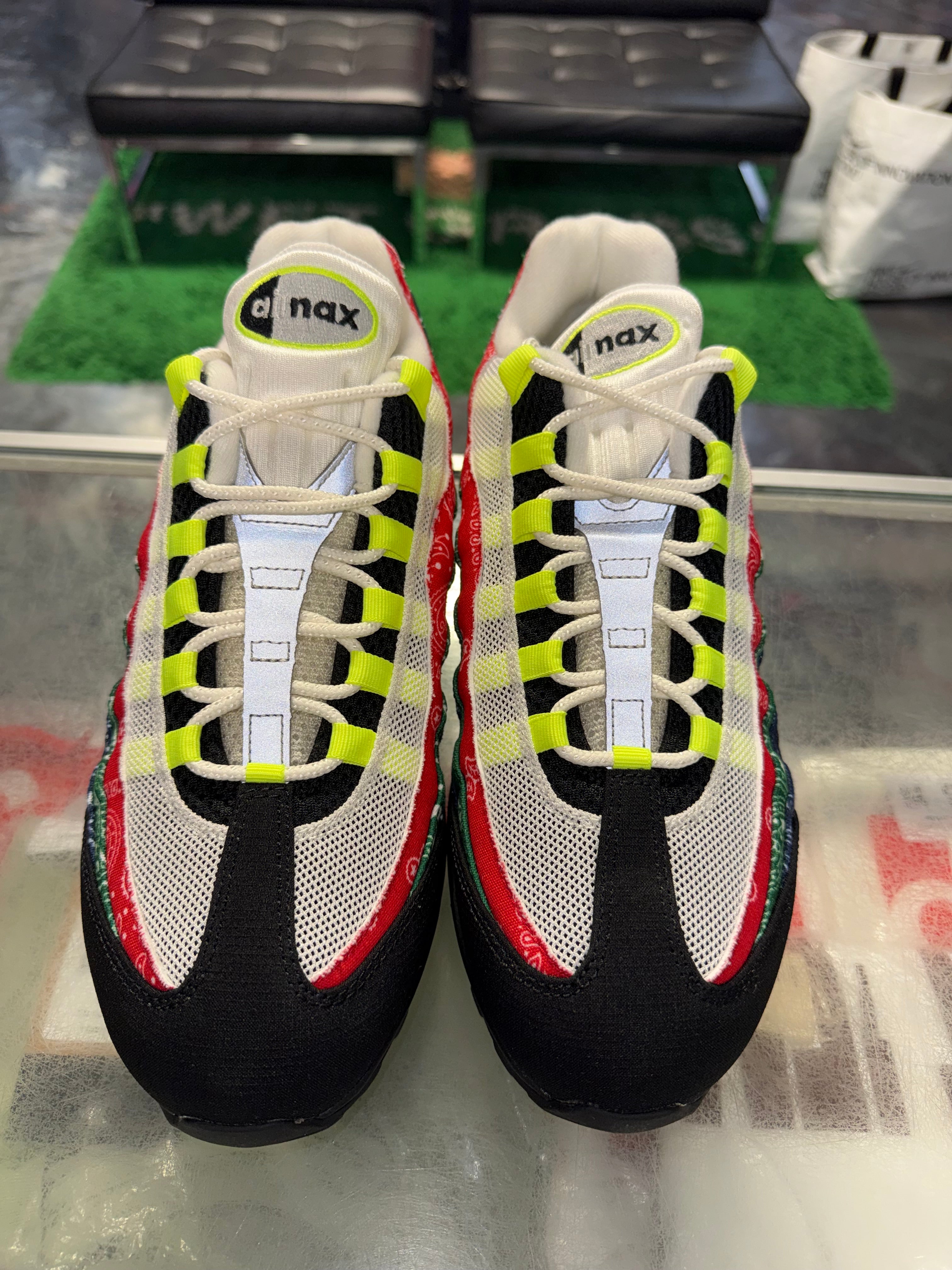 Size 11 Air Max 95 Big Bubble “Neon Paisley” Brand New