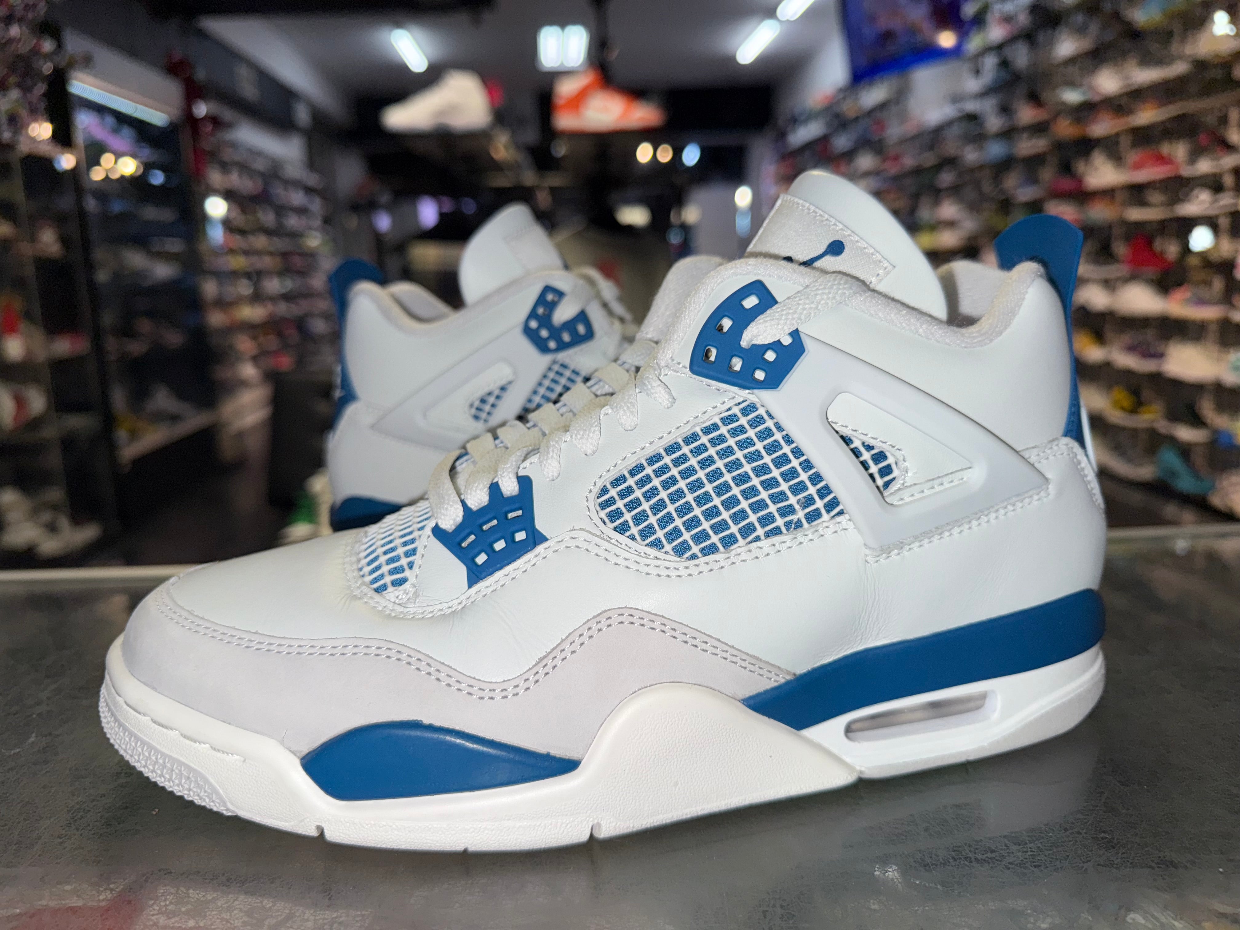 Size 9.5 Air Jordan 4 "Military Blue"