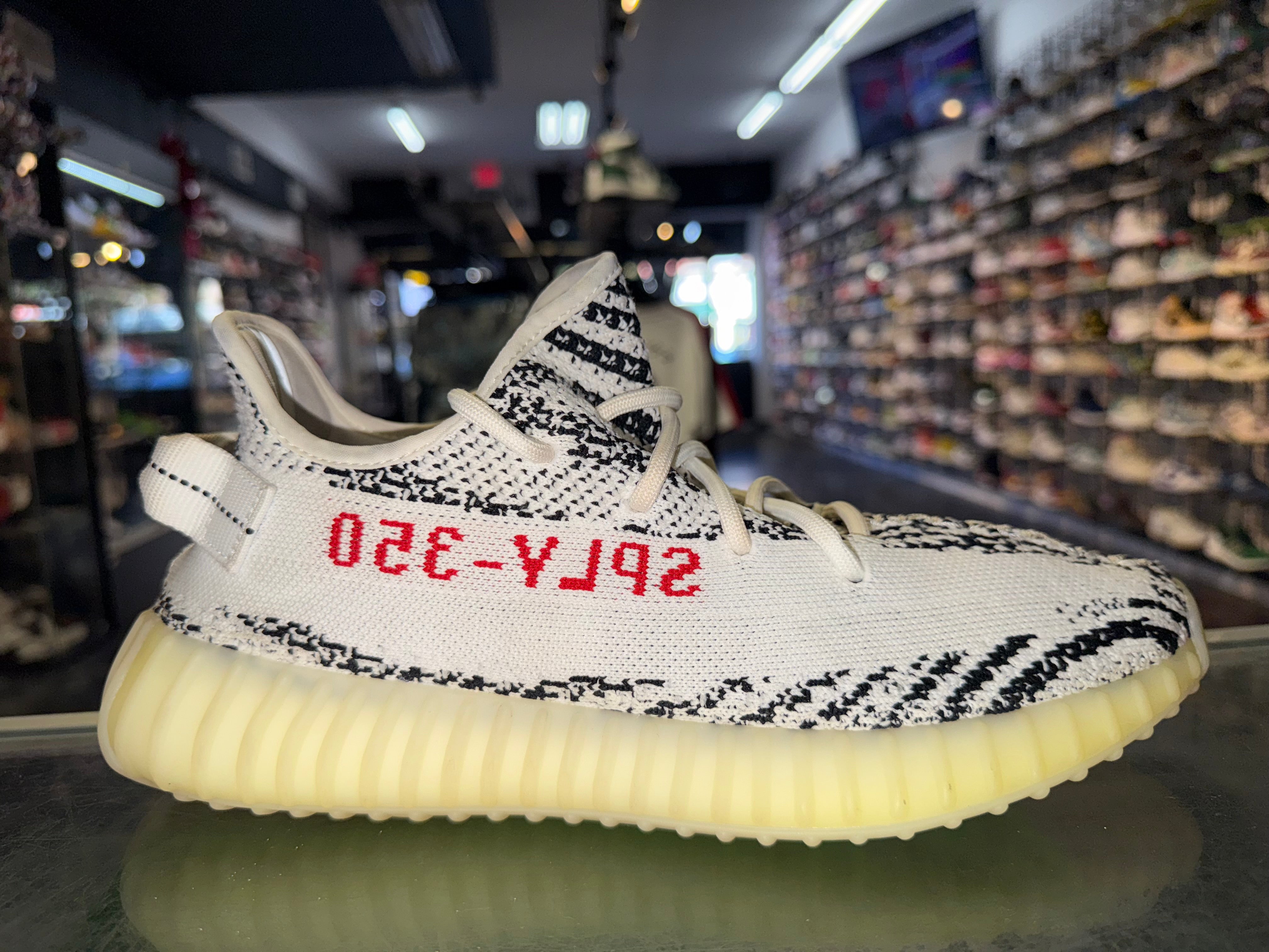 Size 9 Yeezy Boost 350 V2 "Zebra"