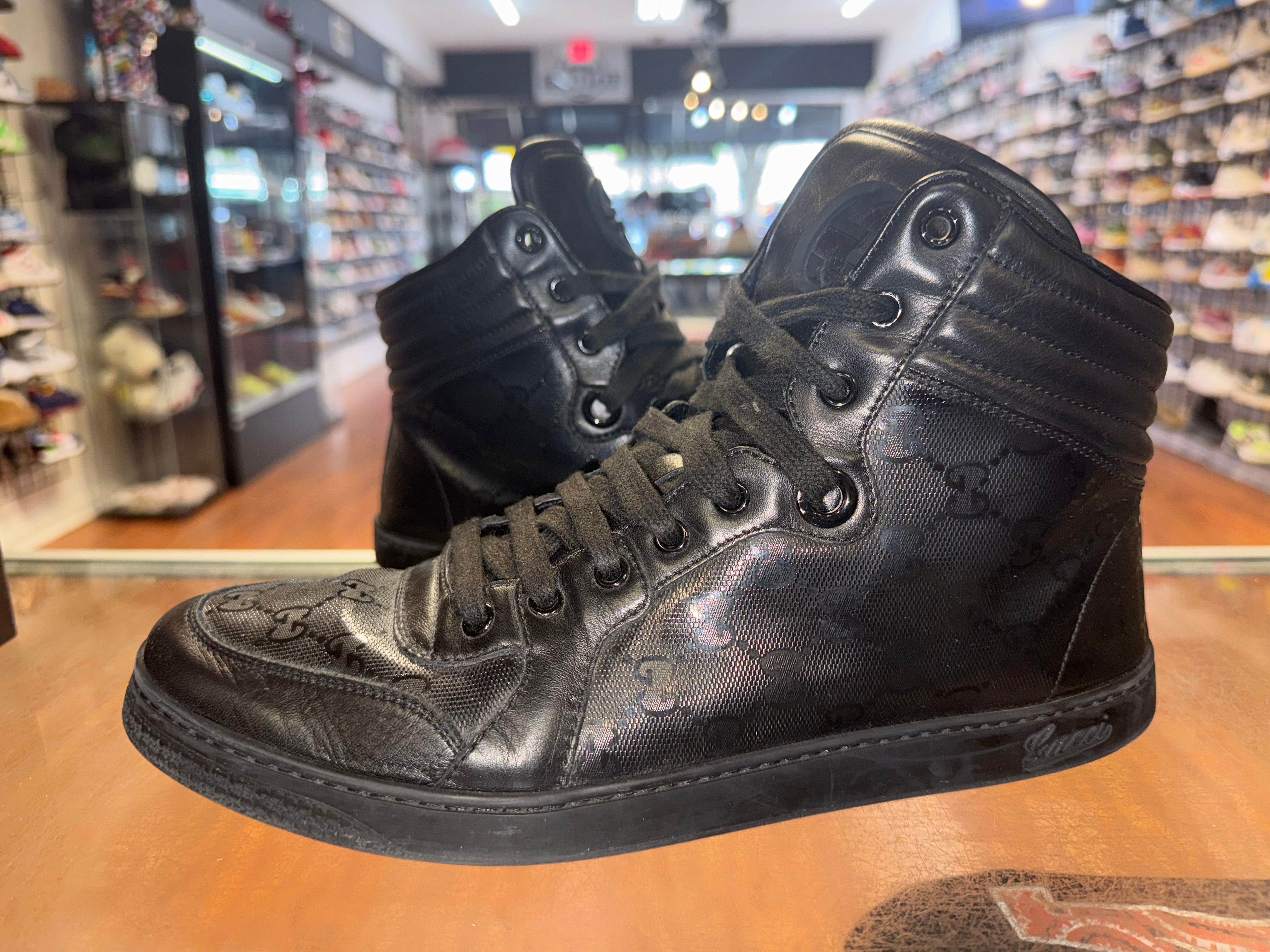 Size 10 (9G) Gucci GG High "Triple Black"