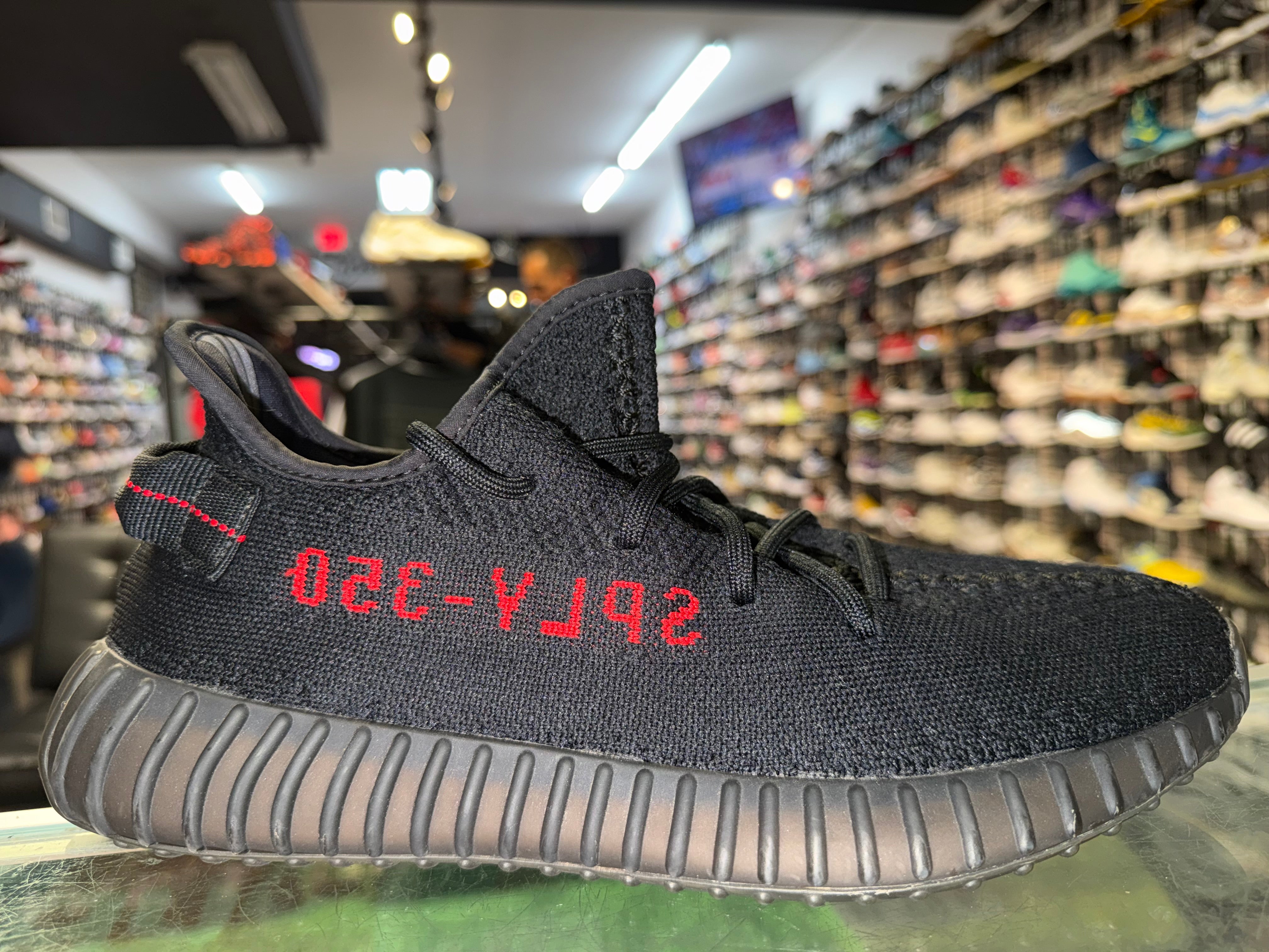 Size 10 Yeezy Boost 350 V2 "Bred"