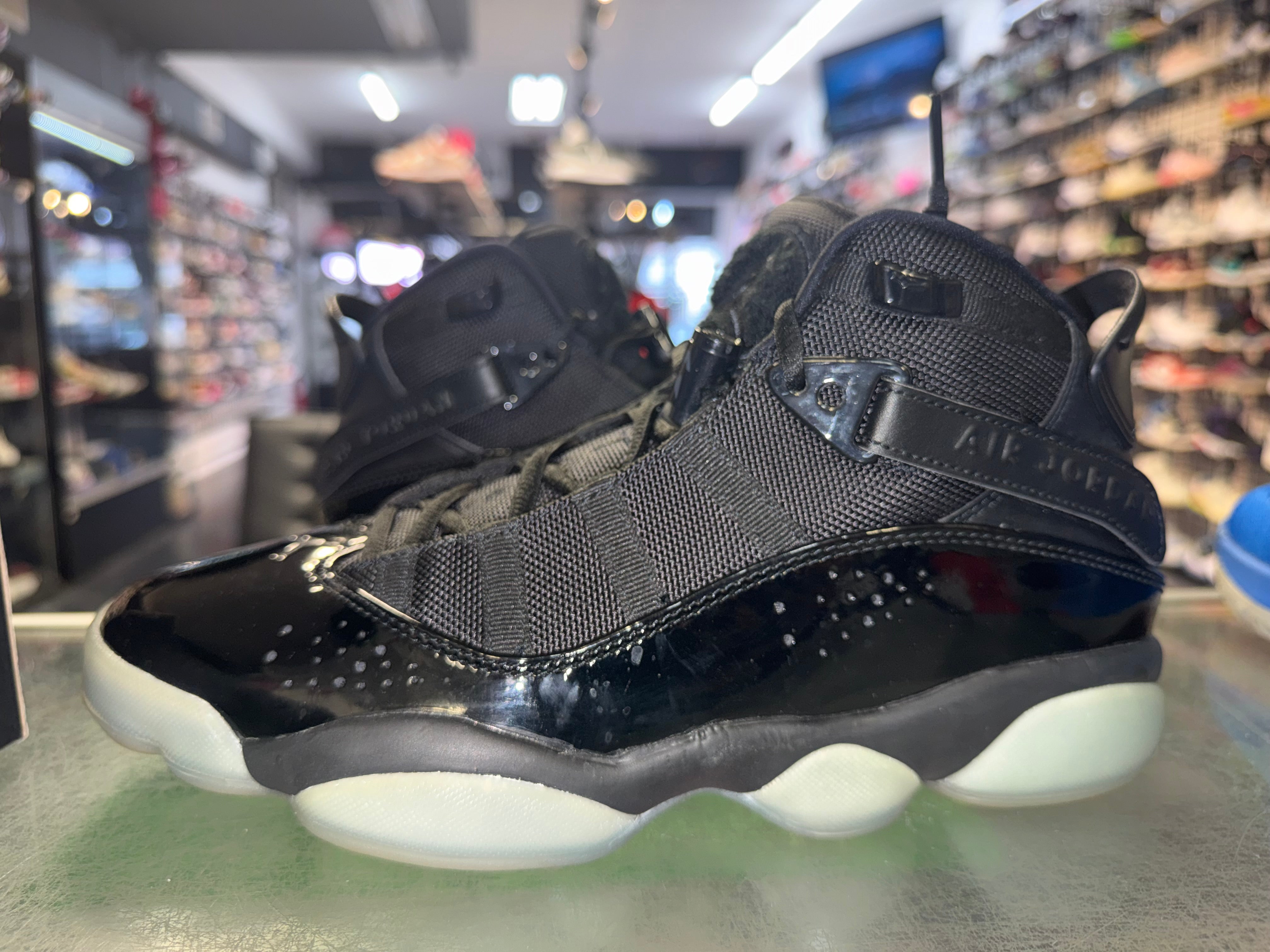 Size 8 Jordan 6 Rings "Black Ice"