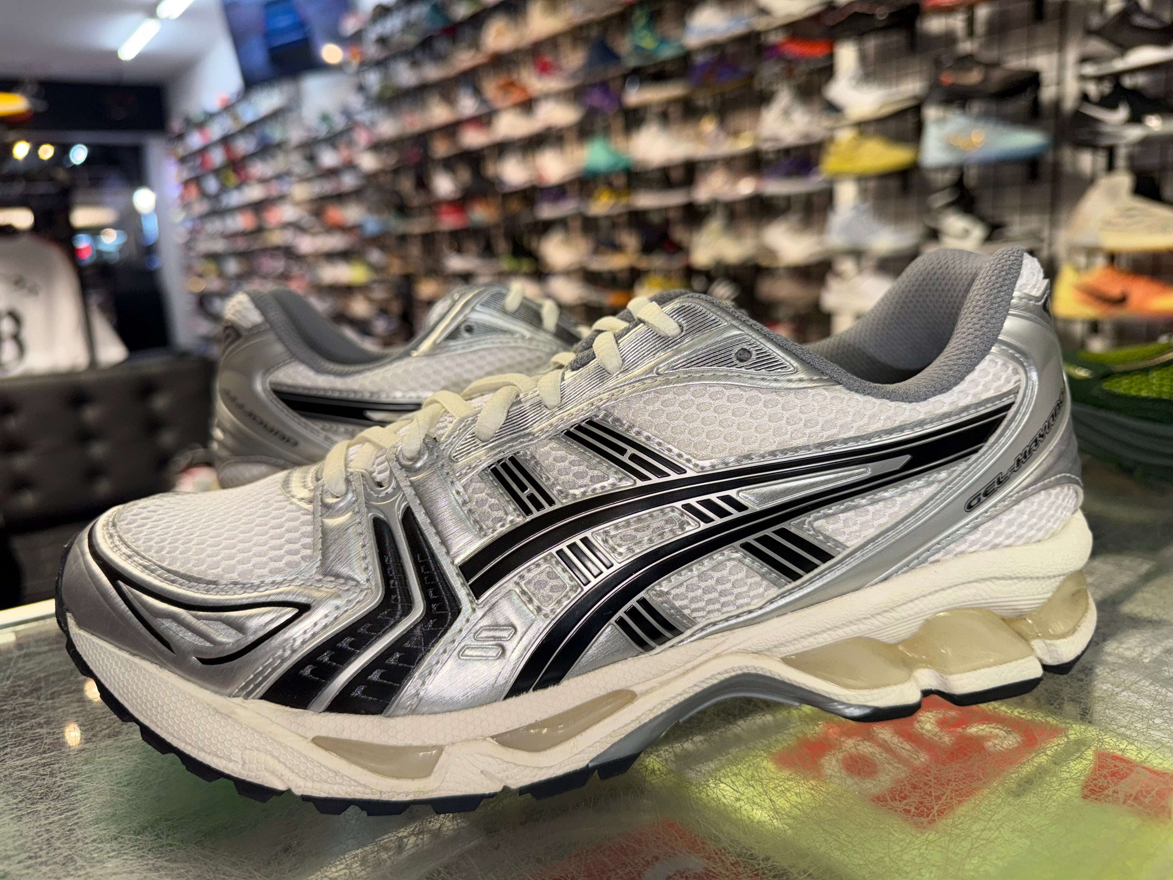 Size 9 Asics Gel-Kayano 14 JJJJound "Silver Black"