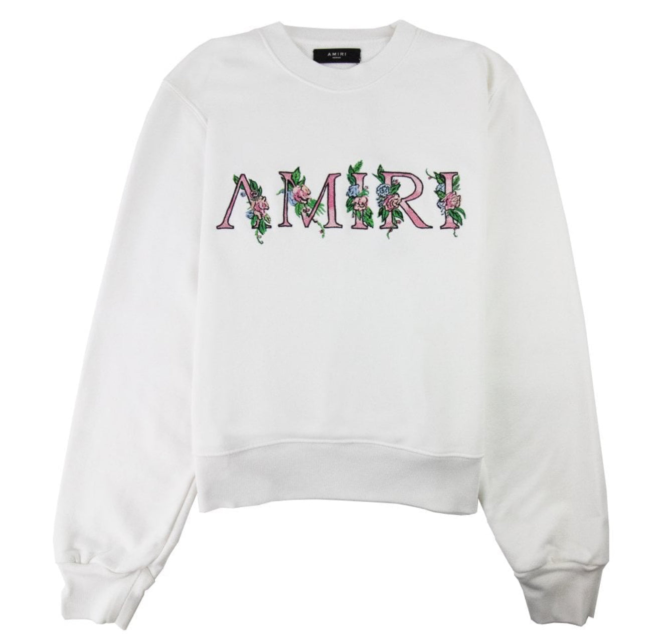 Size L Amiri Floral Crewneck “White” Worn 1x