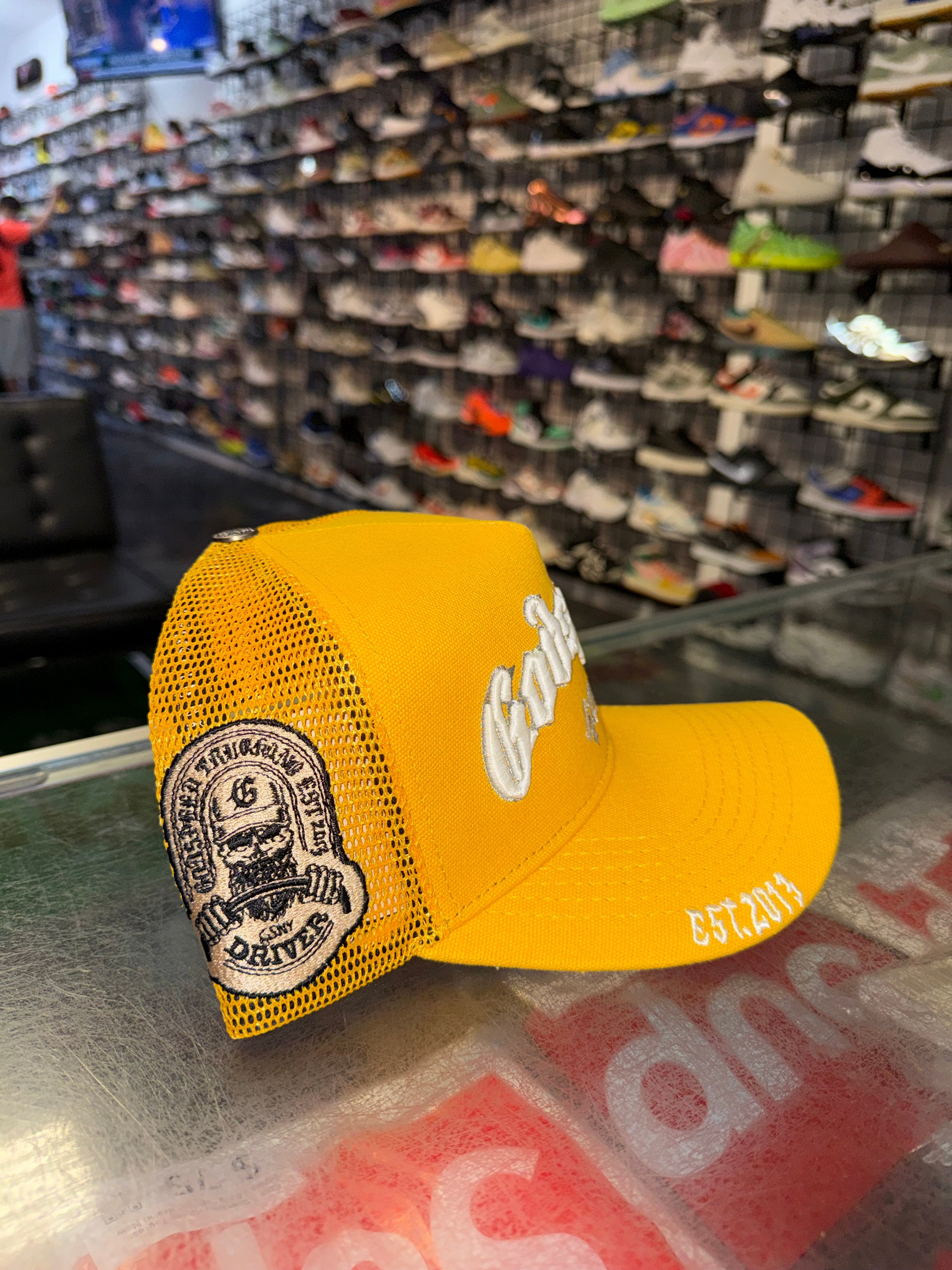 Size OS Godspeed 4Ever Trucker Hat “Yellow/White” Brand New