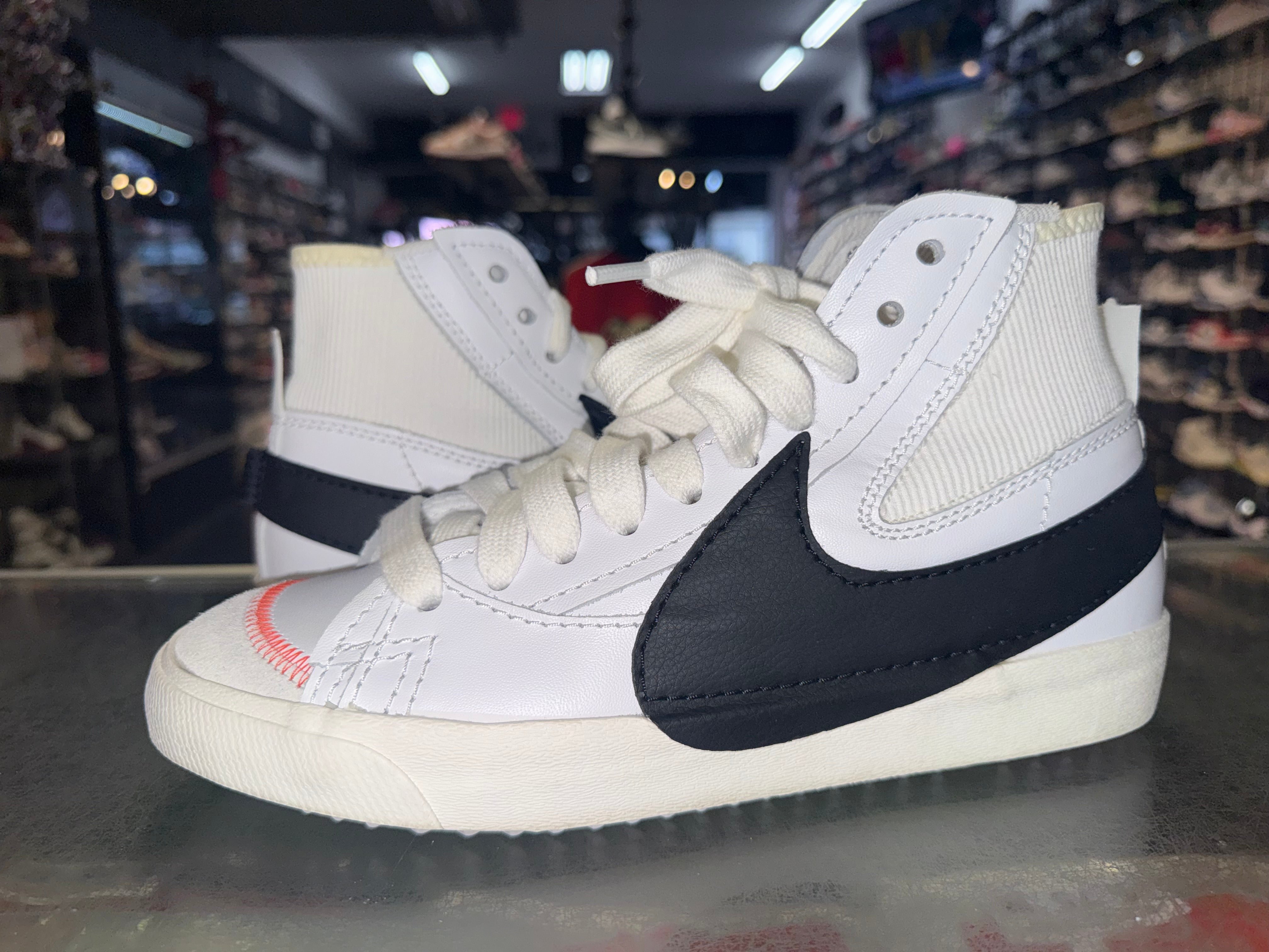 Size 8.5 Blazer Mid 77 Jumbo "White Black"