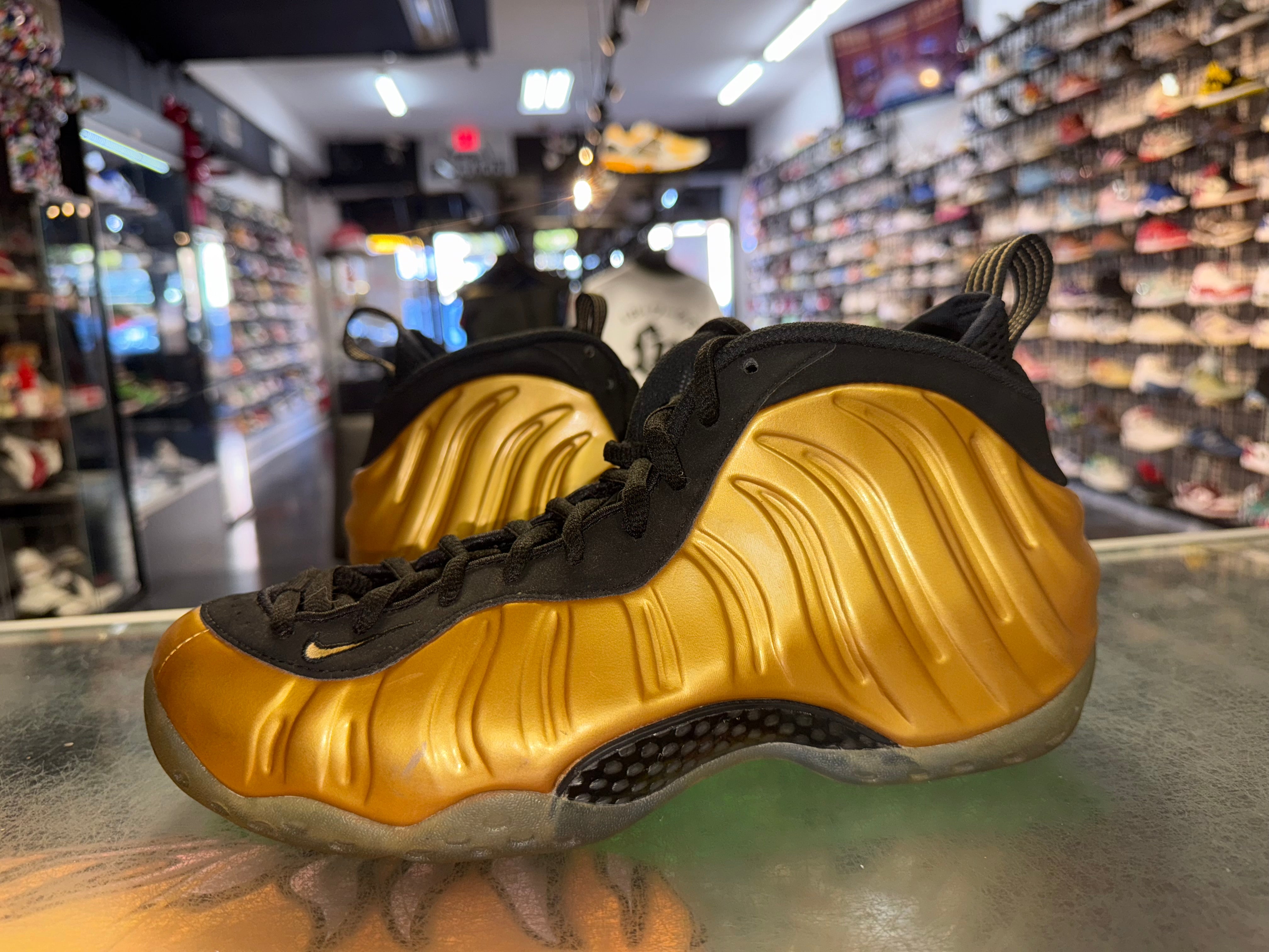 Size 8 Air Foamposite One “Metallic Gold”