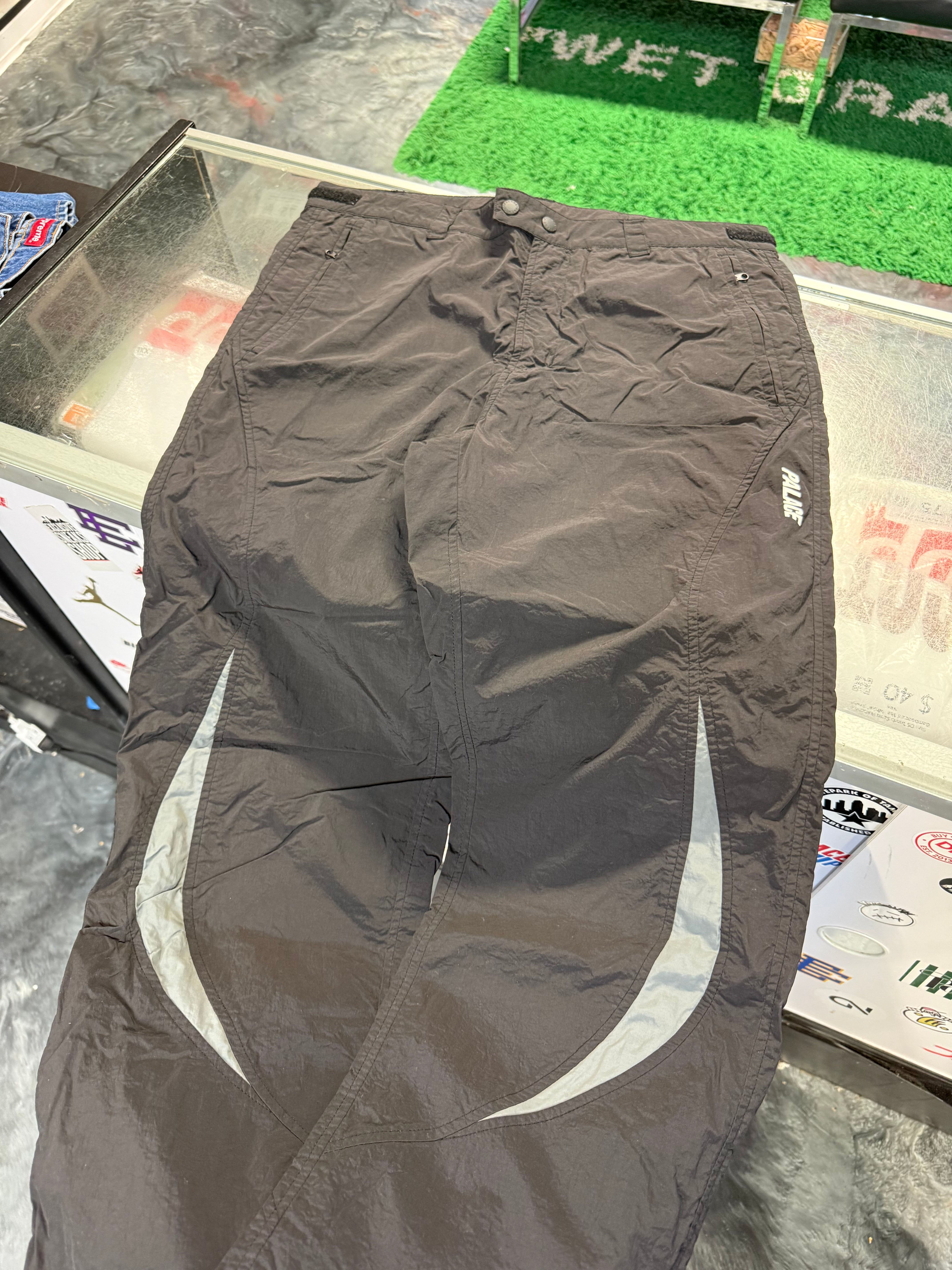 Size M Palace Moto Track Pants SS23 “Black/Grey”