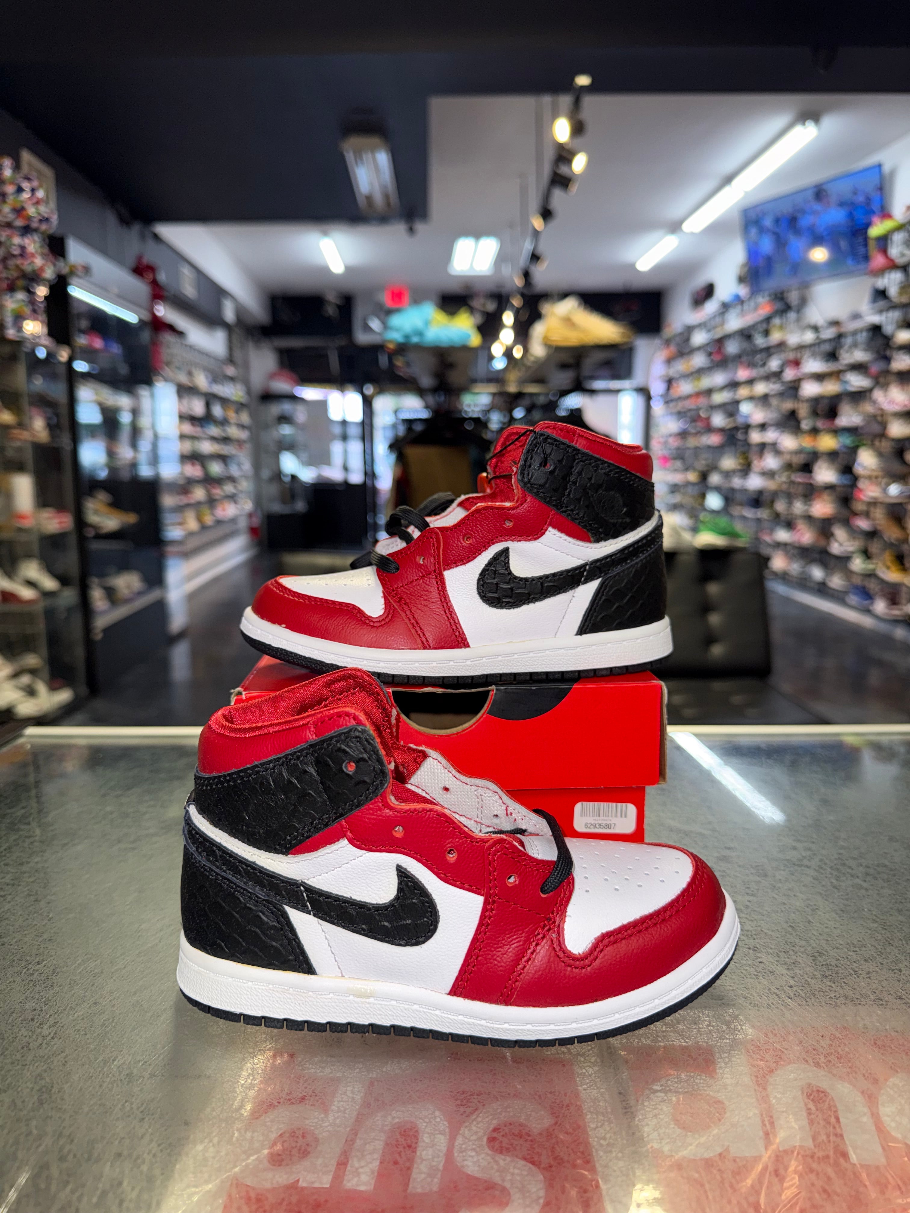 Size 10c Air Jordan 1 "Satin Snake Chicago" (TD) Brand New