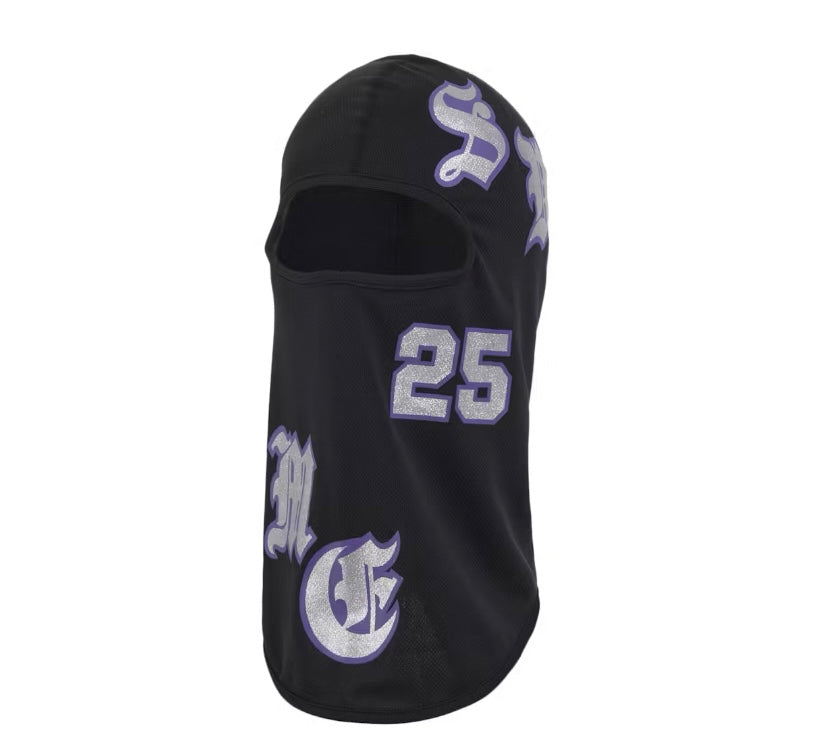 Size OS Supreme Old English Balaclava “Black/Purple” Brand New