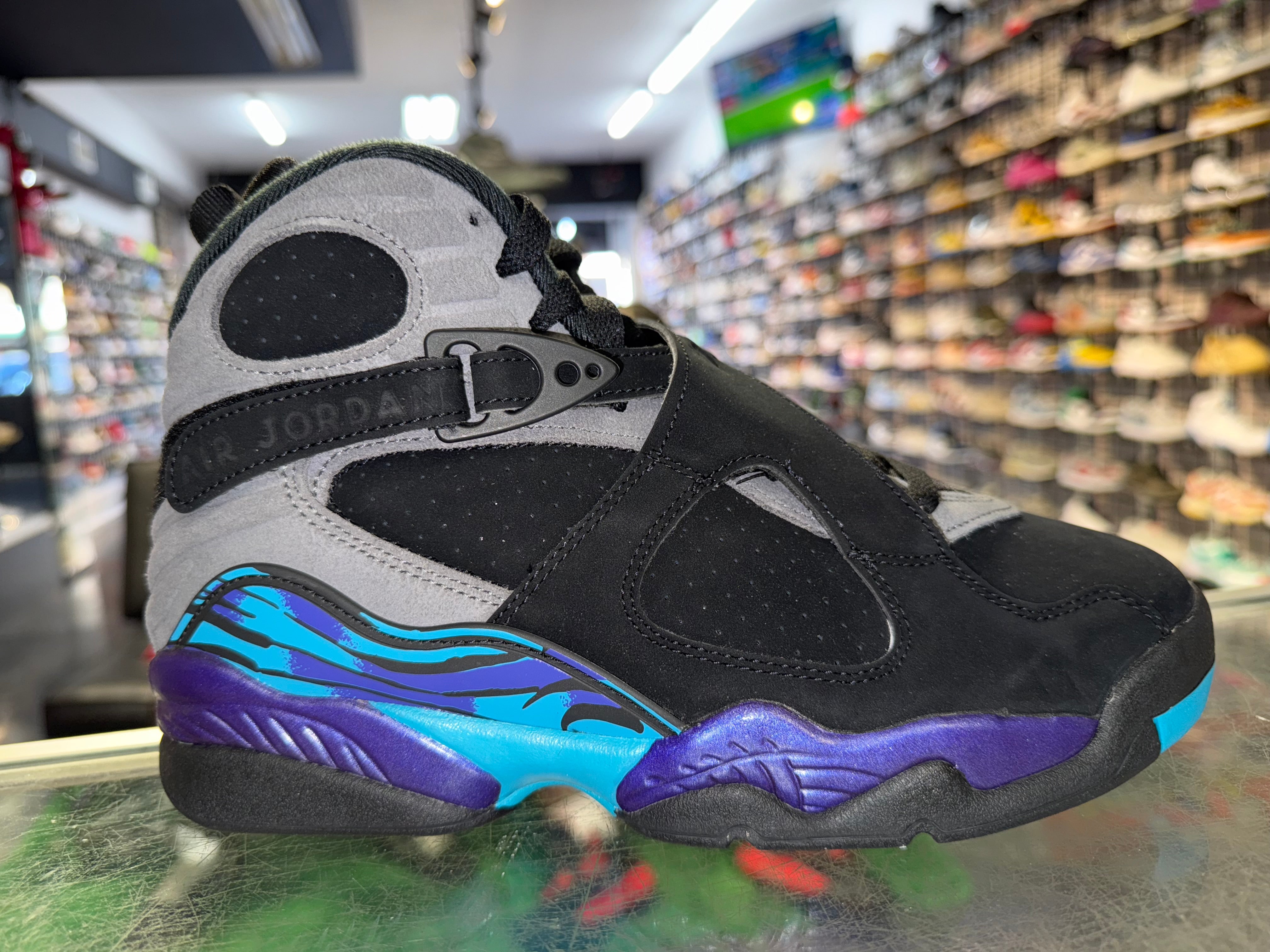 Size 7y Air Jordan 8 "Aqua" 2025 Brand New